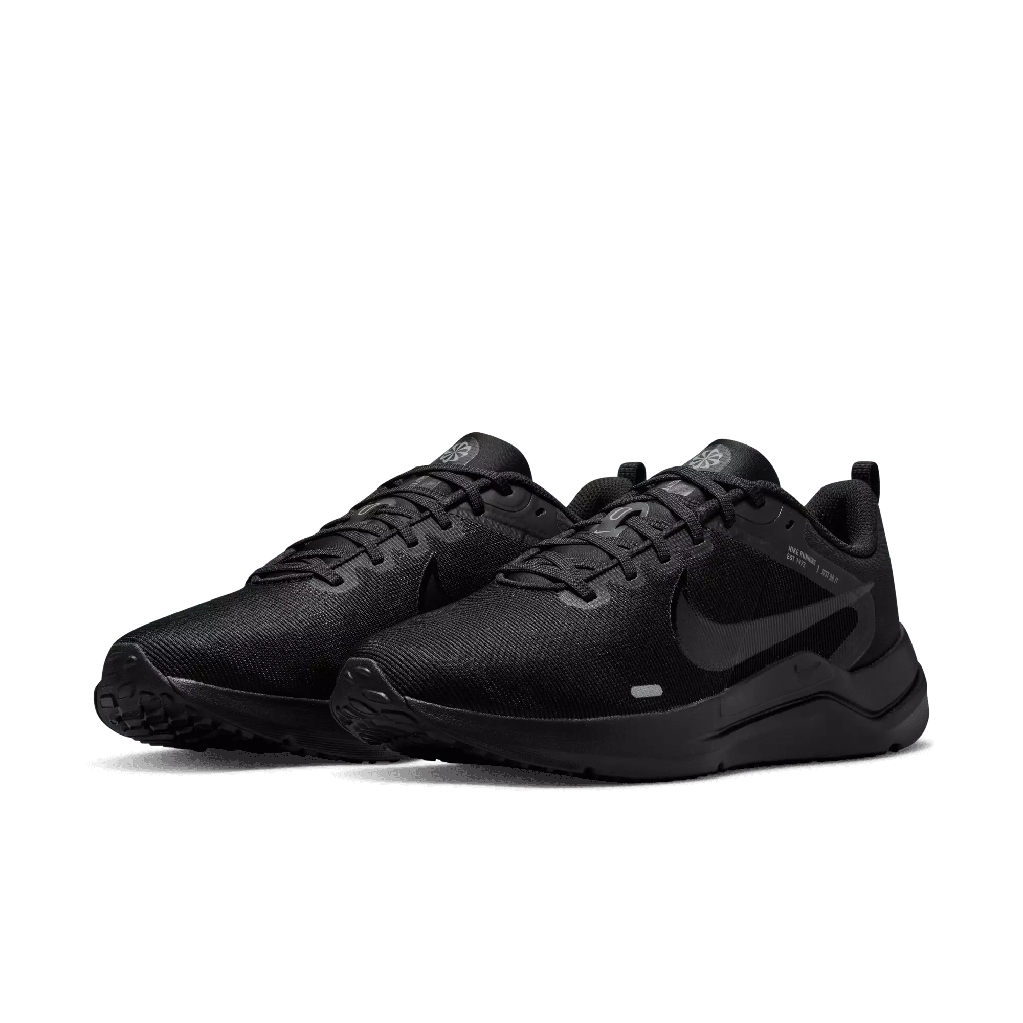 Nike Downshifter 12 "Black/Dark Smoke Grey/Particle Grey" Men's Running Shoe - BLACK/DK GREY/GREY