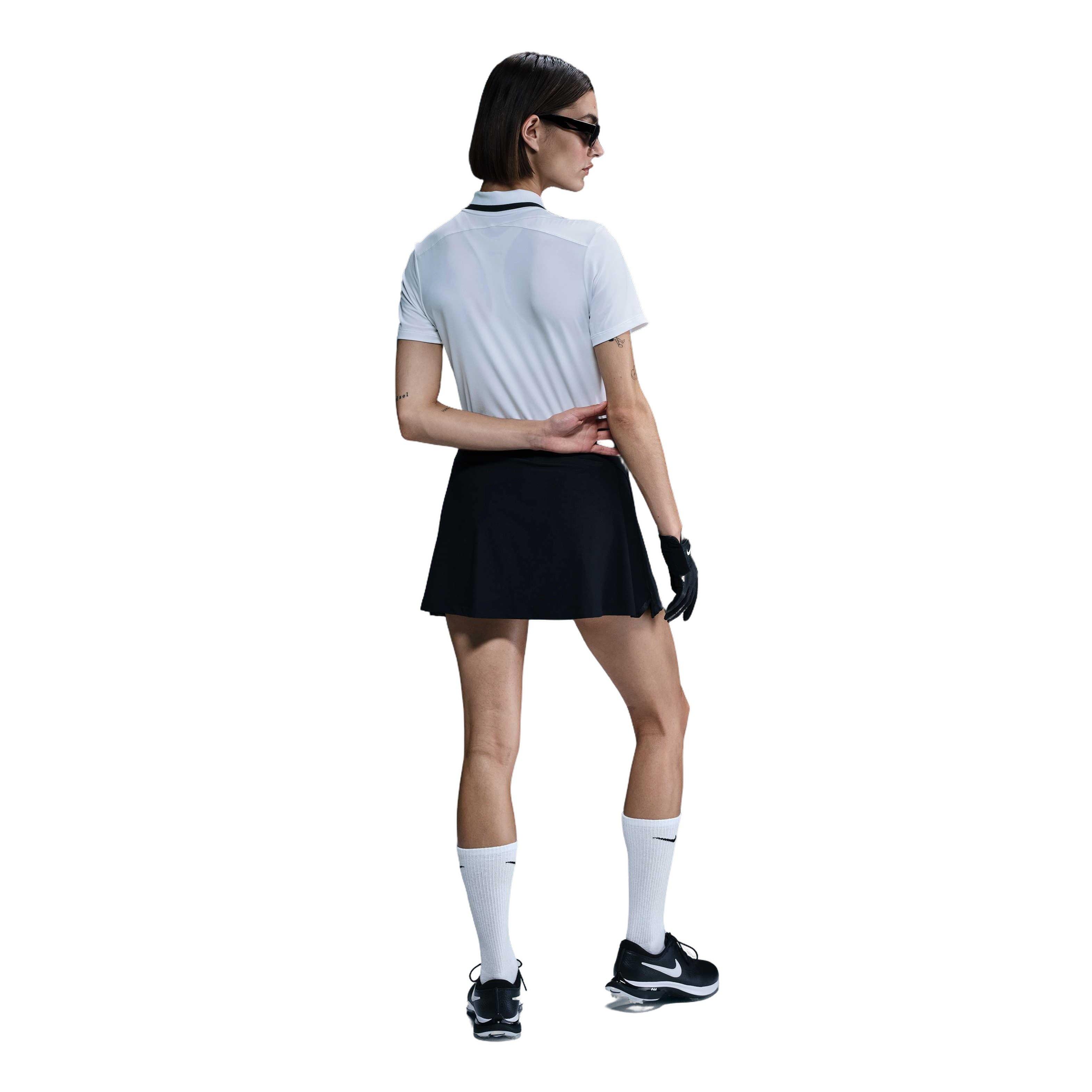 Nike Women's Dri-FIT Tour Short-Sleeve Golf Polo - White - WHITE Thumbnail View 5