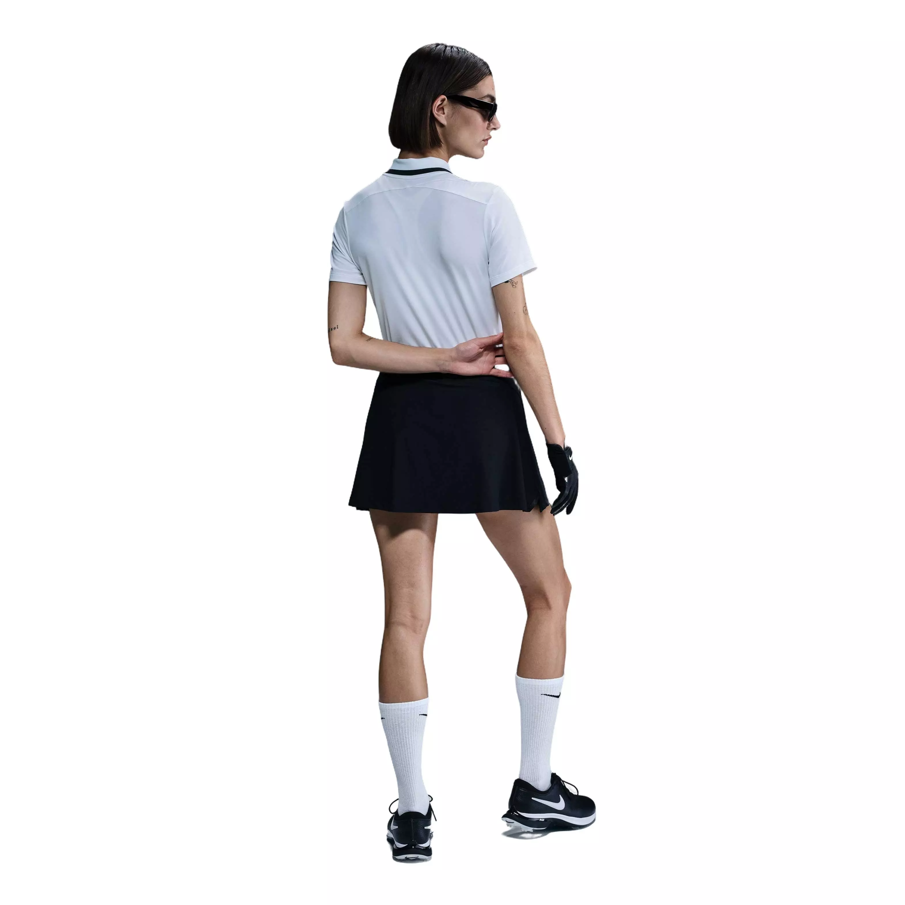 Nike Women's Dri-FIT Tour Short-Sleeve Golf Polo - White - WHITE