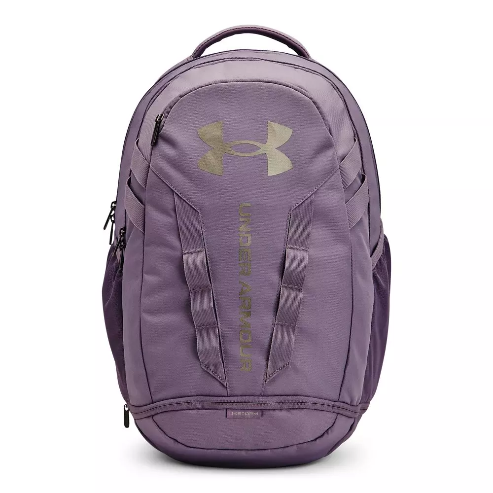 Under Armour Hustle 5.0 Backpack-Purple - PURPLE