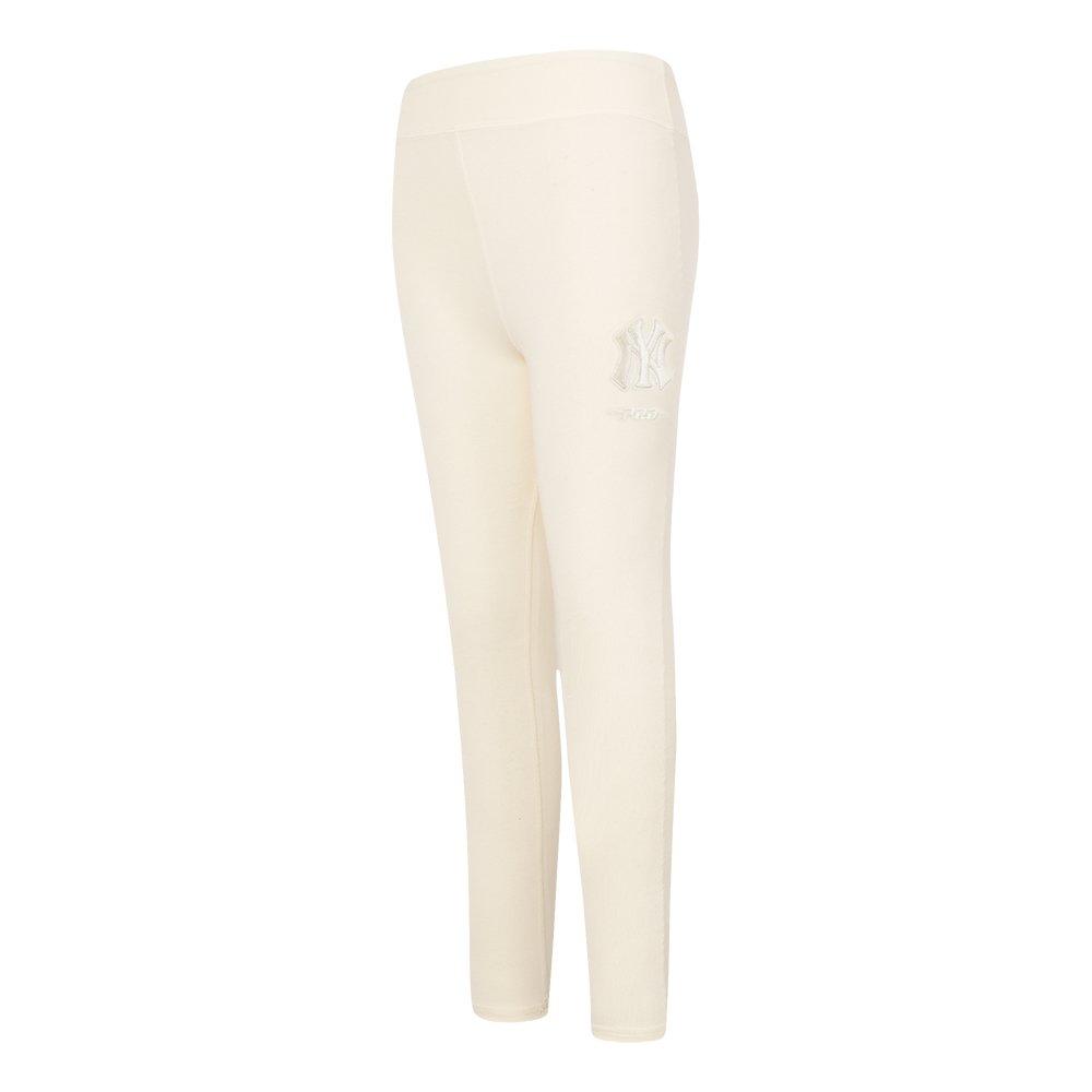 Pro Standard Big Girls' MLB New York Yankees Neutral Leggings - Cream - CREAM Thumbnail View 3