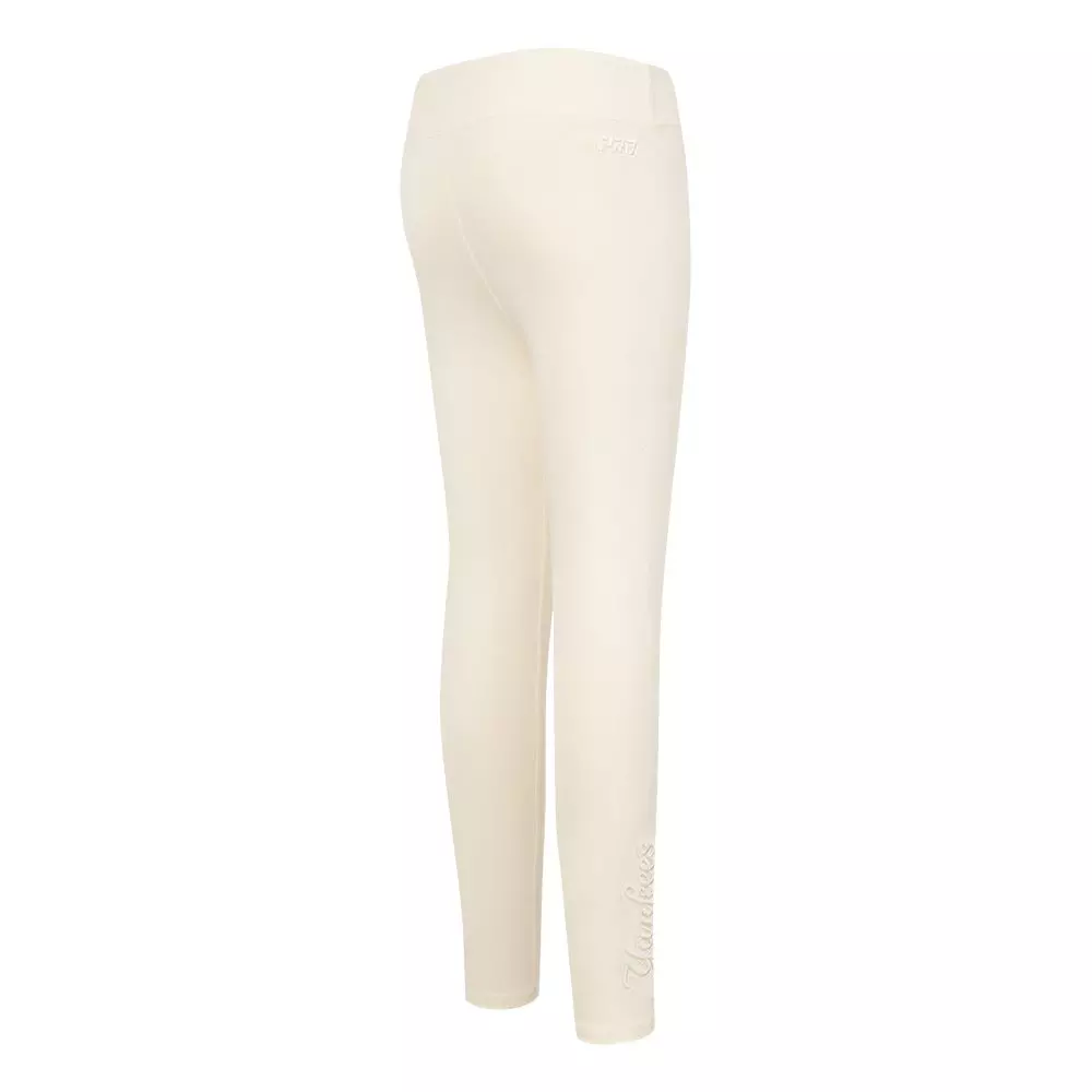 Pro Standard Big Girls' MLB New York Yankees Neutral Leggings - Cream - CREAM