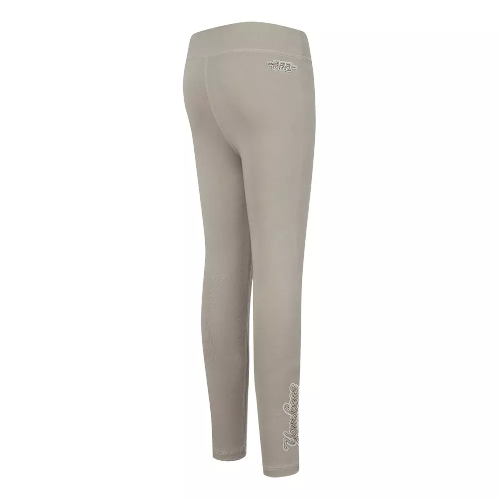 Pro Standard Big Girls' MLB New York Yankees Neutral Leggings - Khaki - KHAKI
