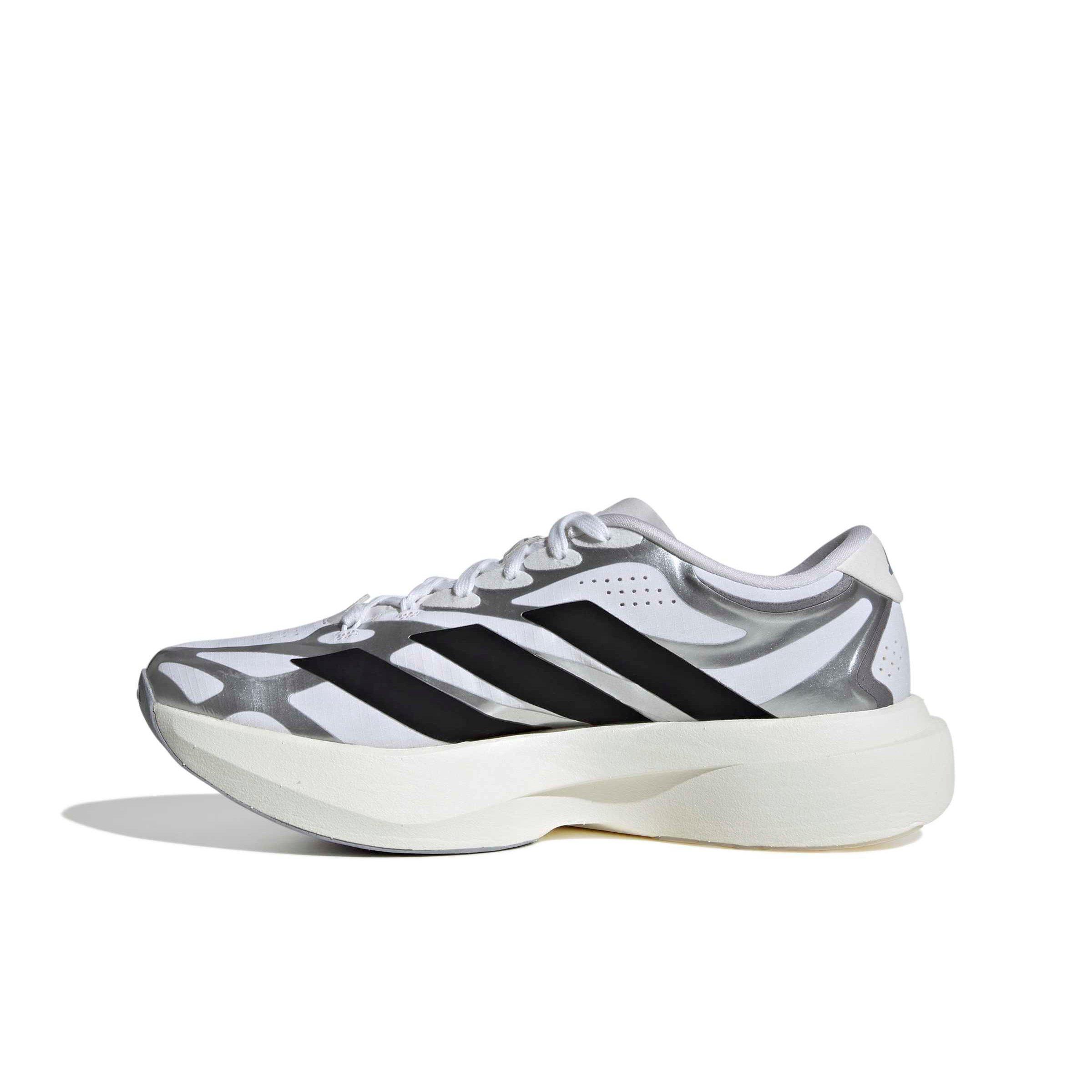 adidas Adizero EVO SL EXO "Ftwr White/Core Black/Iron Metallic" Women's Running Shoe - WHITE/BLACK/IRON