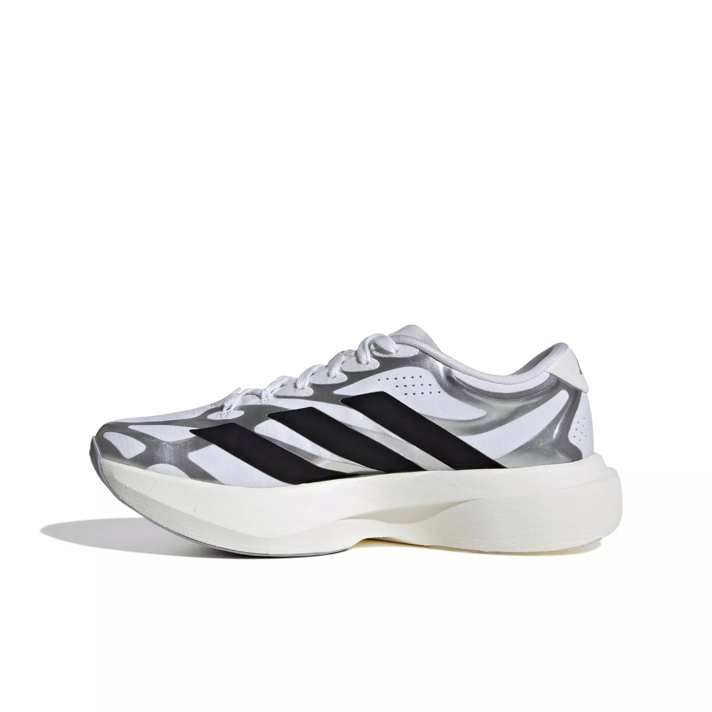 adidas Adizero EVO SL EXO "Ftwr White/Core Black/Iron Metallic" Women's Running Shoe - WHITE/BLACK/IRON