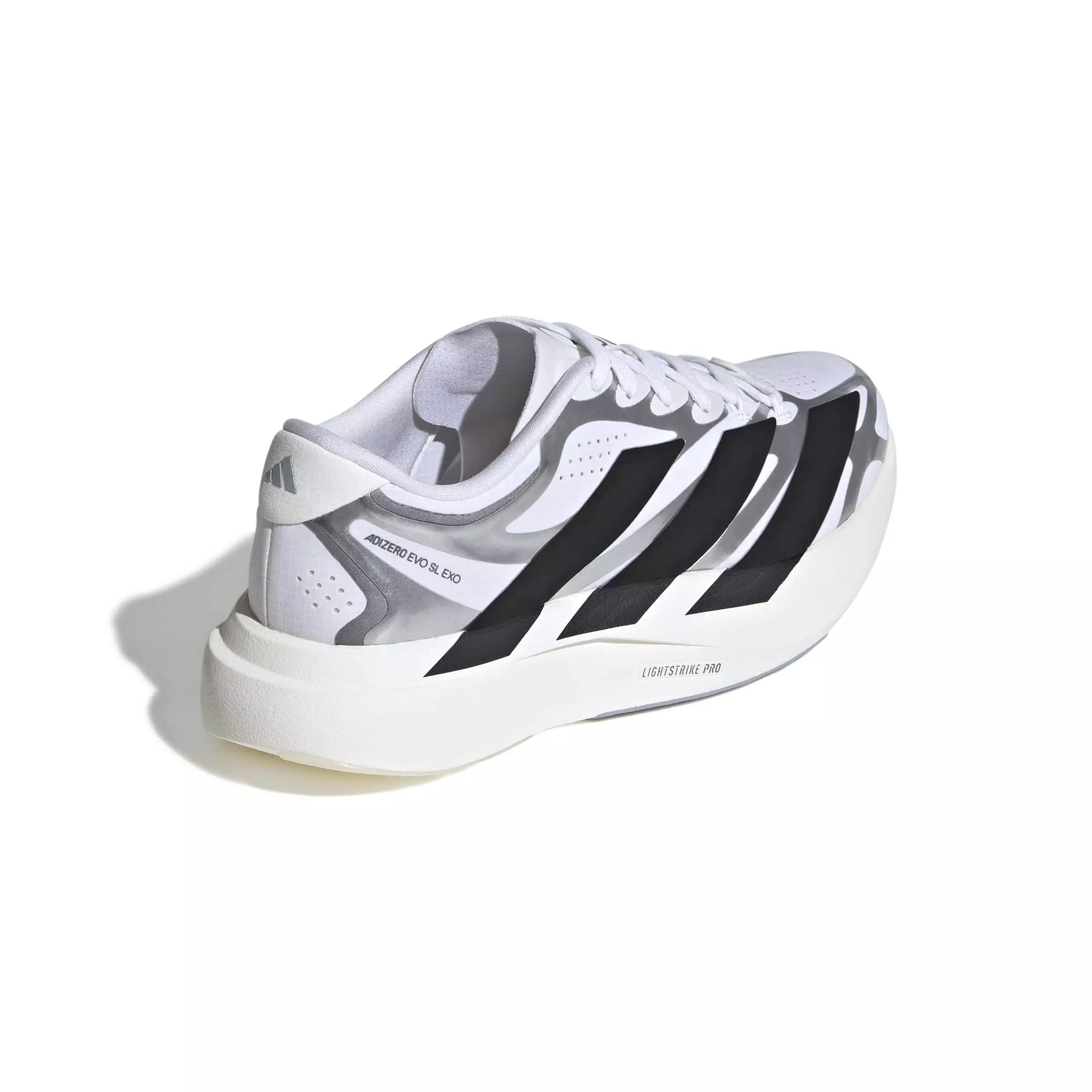 adidas Adizero EVO SL EXO "Ftwr White/Core Black/Iron Metallic" Women's Running Shoe - WHITE/BLACK/IRON