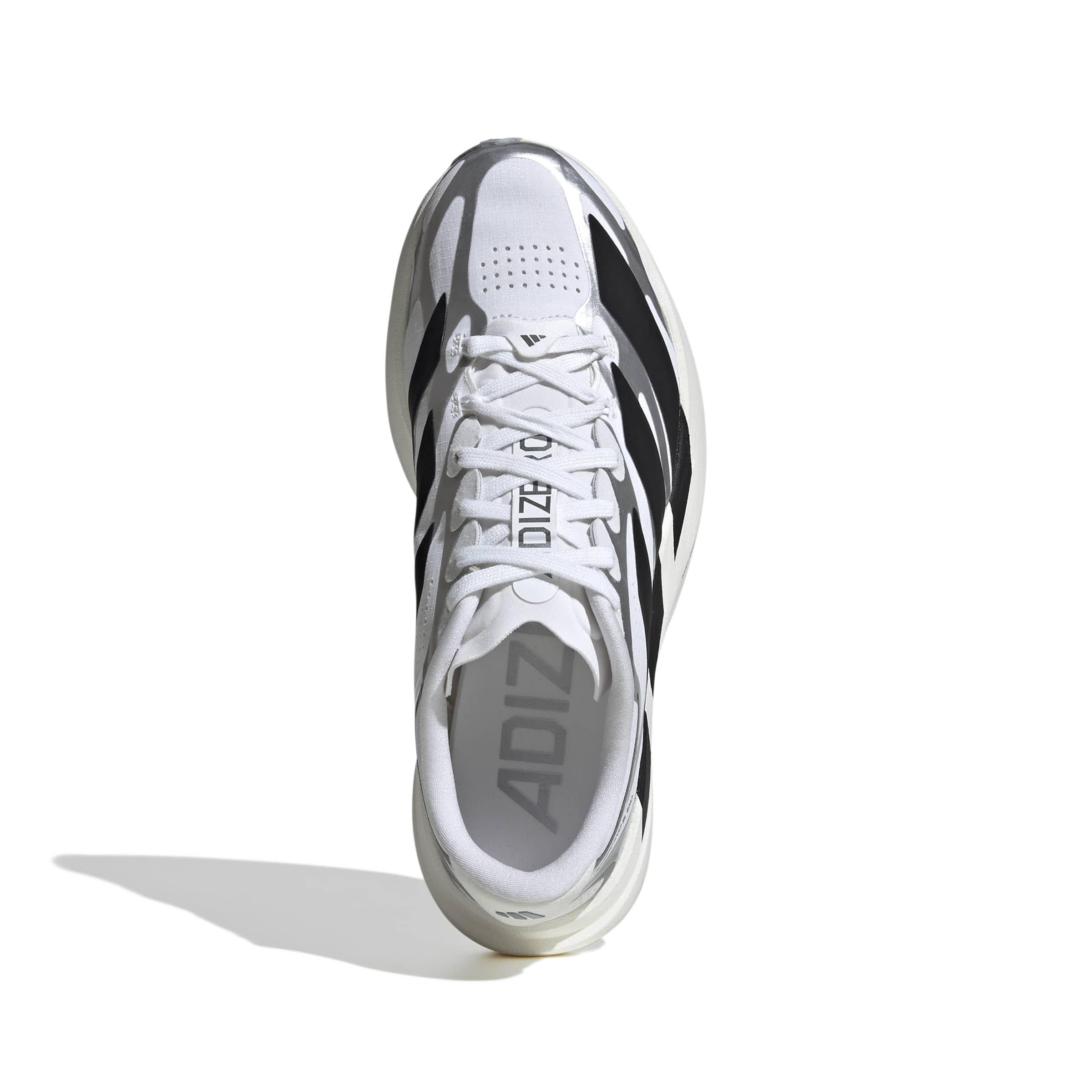 adidas Adizero EVO SL EXO "Ftwr White/Core Black/Iron Metallic" Women's Running Shoe - WHITE/BLACK/IRON