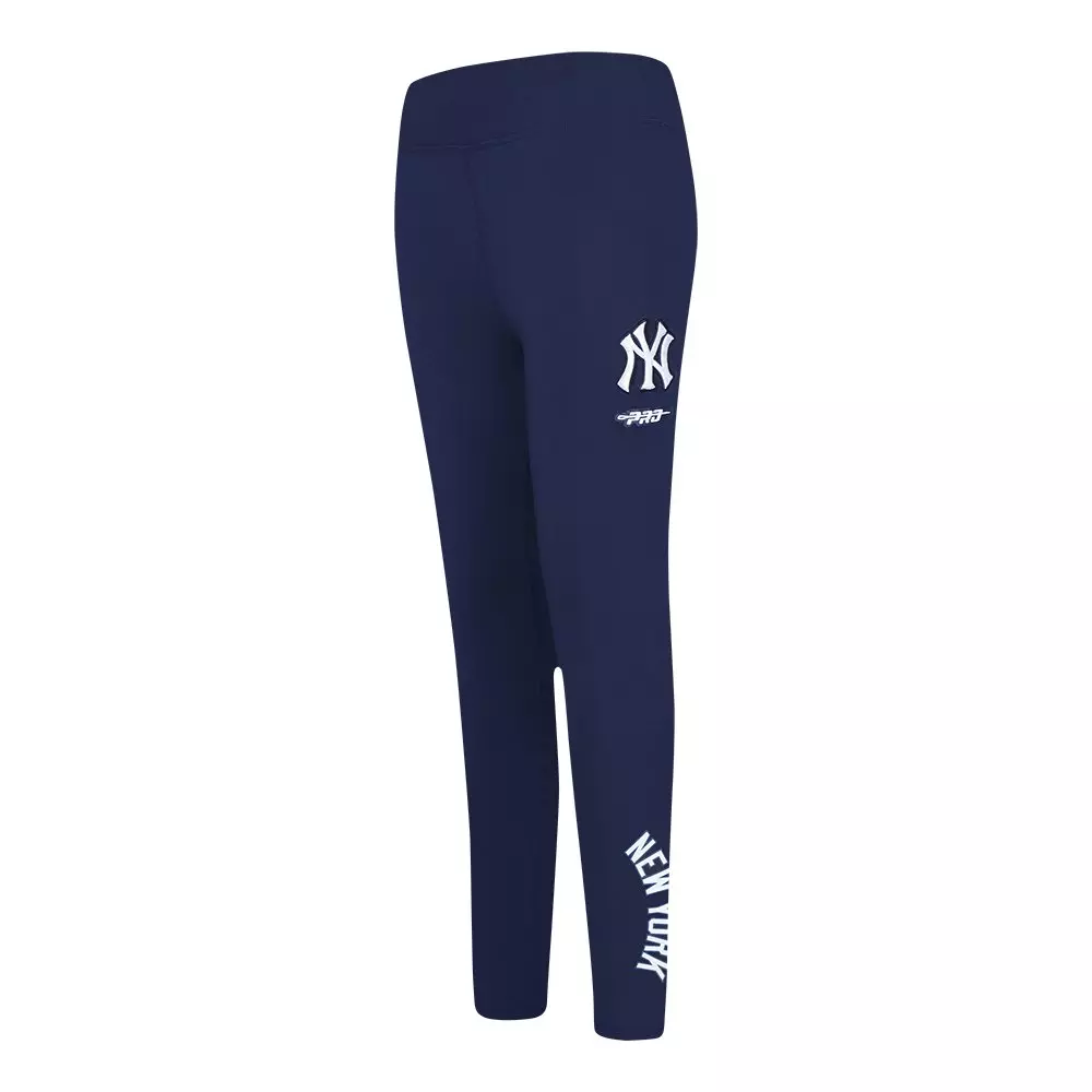 Pro Standard Big Girls' MLB New York Yankees Classic Leggings -Navy - NAVY