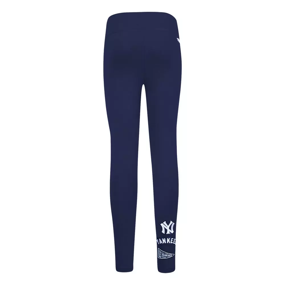 Pro Standard Big Girls' MLB New York Yankees Retro Classic Leggings - Navy - NAVY