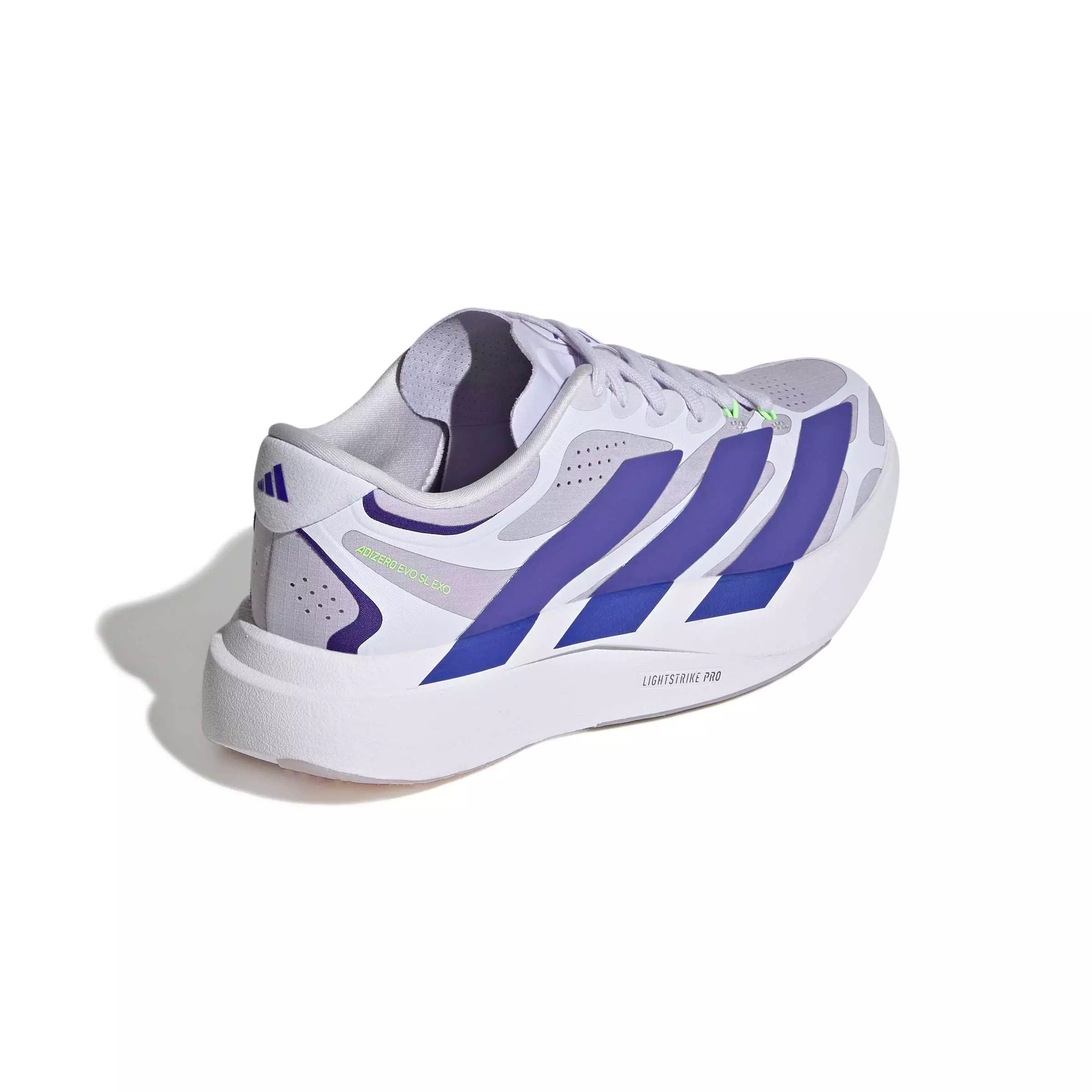 adidas Adizero EVO SL EXO "Silver Dawn/Solar Purple/Frozen Purple" Women's Running Shoe - SILVER/PURPLE/PURPLE