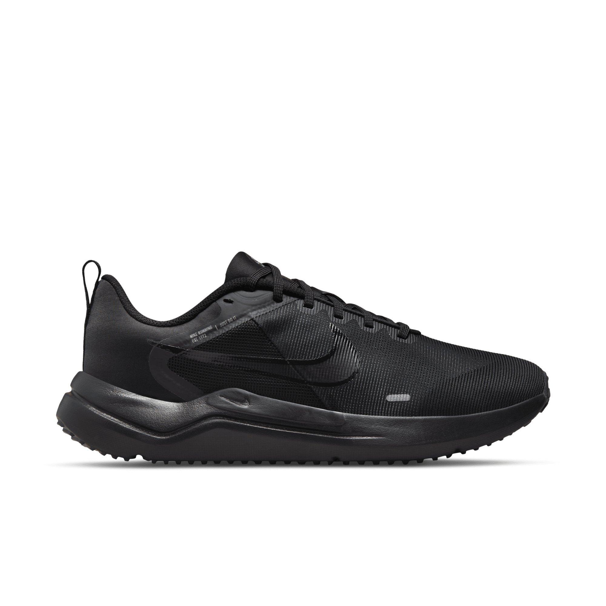 Nike Downshifter 12 "Black/Dark Smoke Grey/Particle Grey" Men's Wide Running Shoe - BLACK/DK GREY/GREY Thumbnail View 1