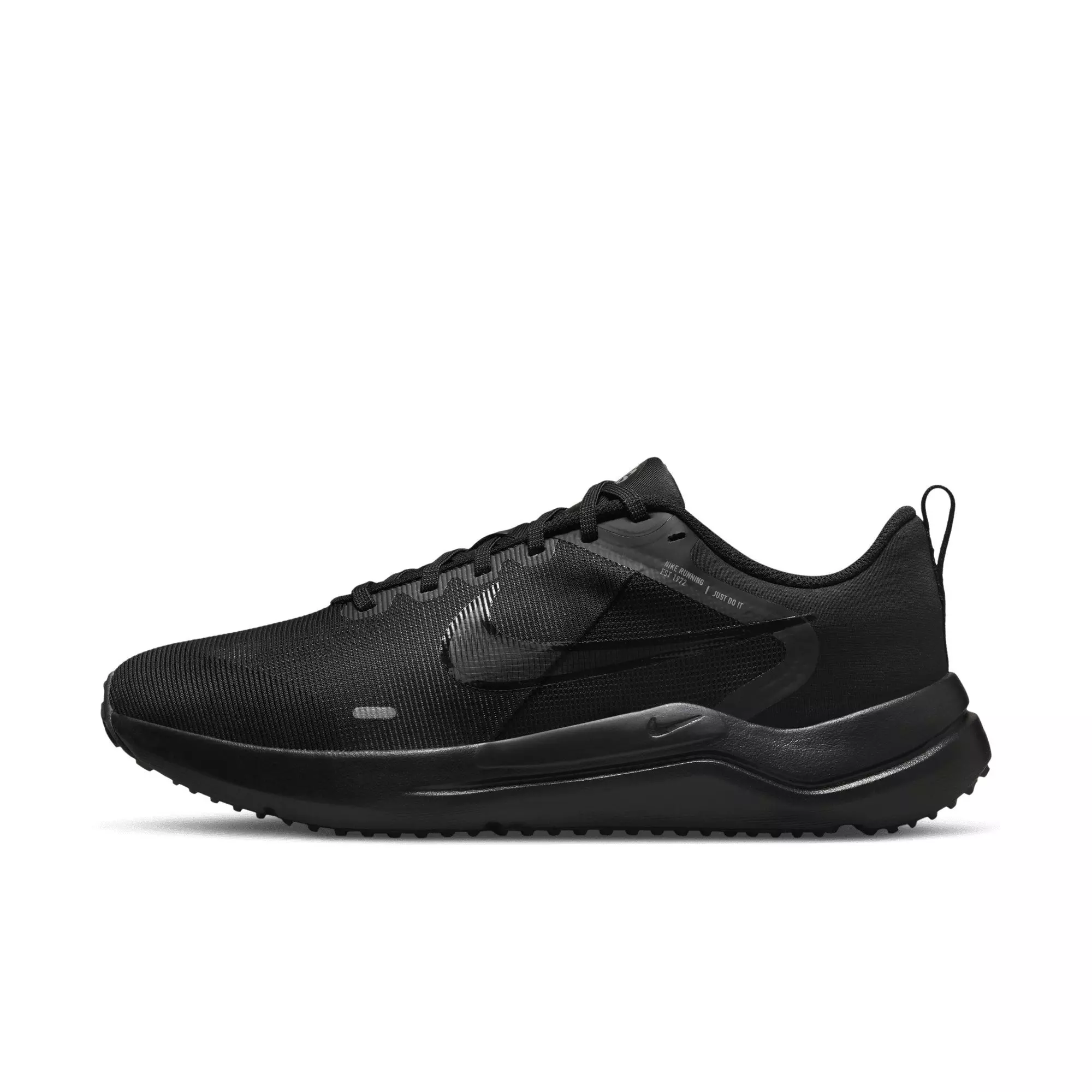 Nike Downshifter 12 "Black/Dark Smoke Grey/Particle Grey" Men's Wide Running Shoe - BLACK/DK GREY/GREY