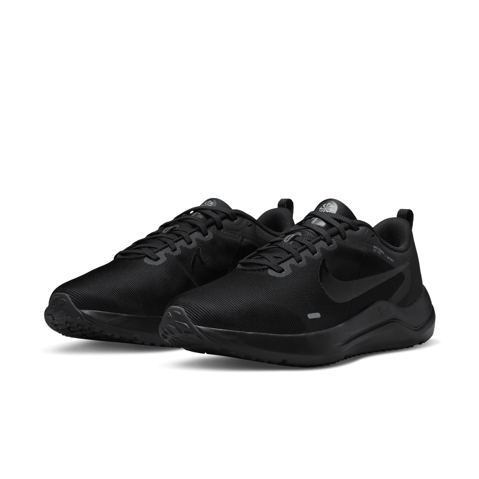 Nike Downshifter 12 "Black/Dark Smoke Grey/Particle Grey" Men's Wide Running Shoe - BLACK/DK GREY/GREY Thumbnail View 3