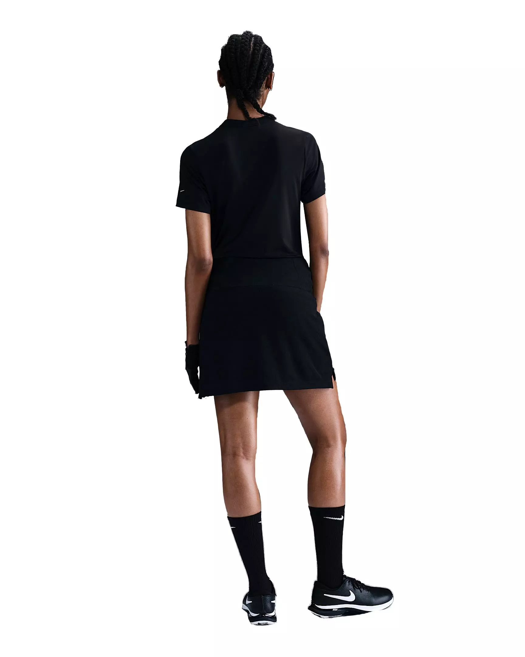 Nike Women's Tour Dri-FIT Short-Sleeve Blade Golf Polo - Black - BLACK