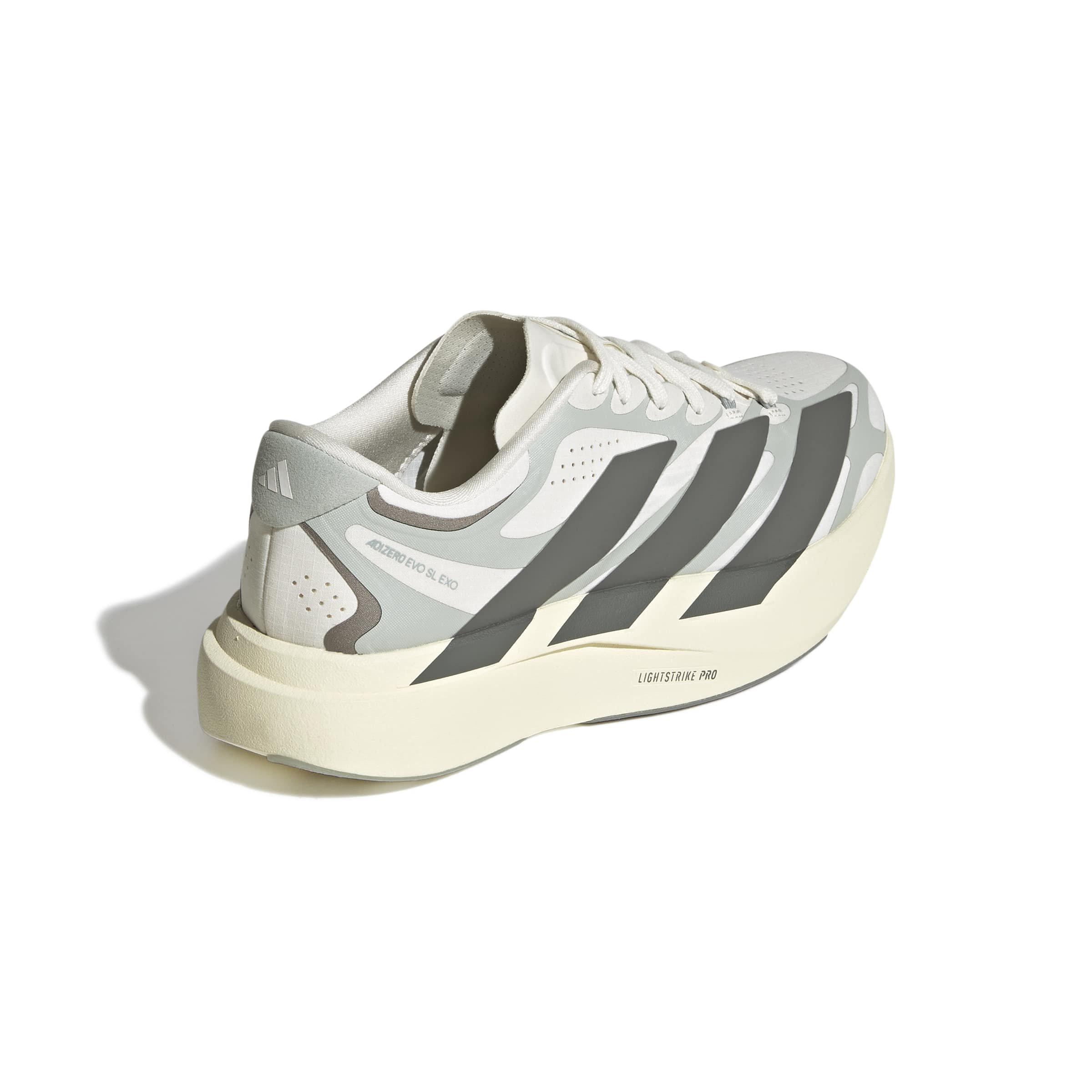 adidas Adizero EVO SL EXO "Cloud White/Grey Four/Wonder Silver" Women's Running Shoe - WHITE/GREY/SILVER
