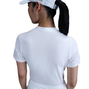 Nike Women's Tour Dri-FIT Short-Sleeve Blade Golf Polo - White