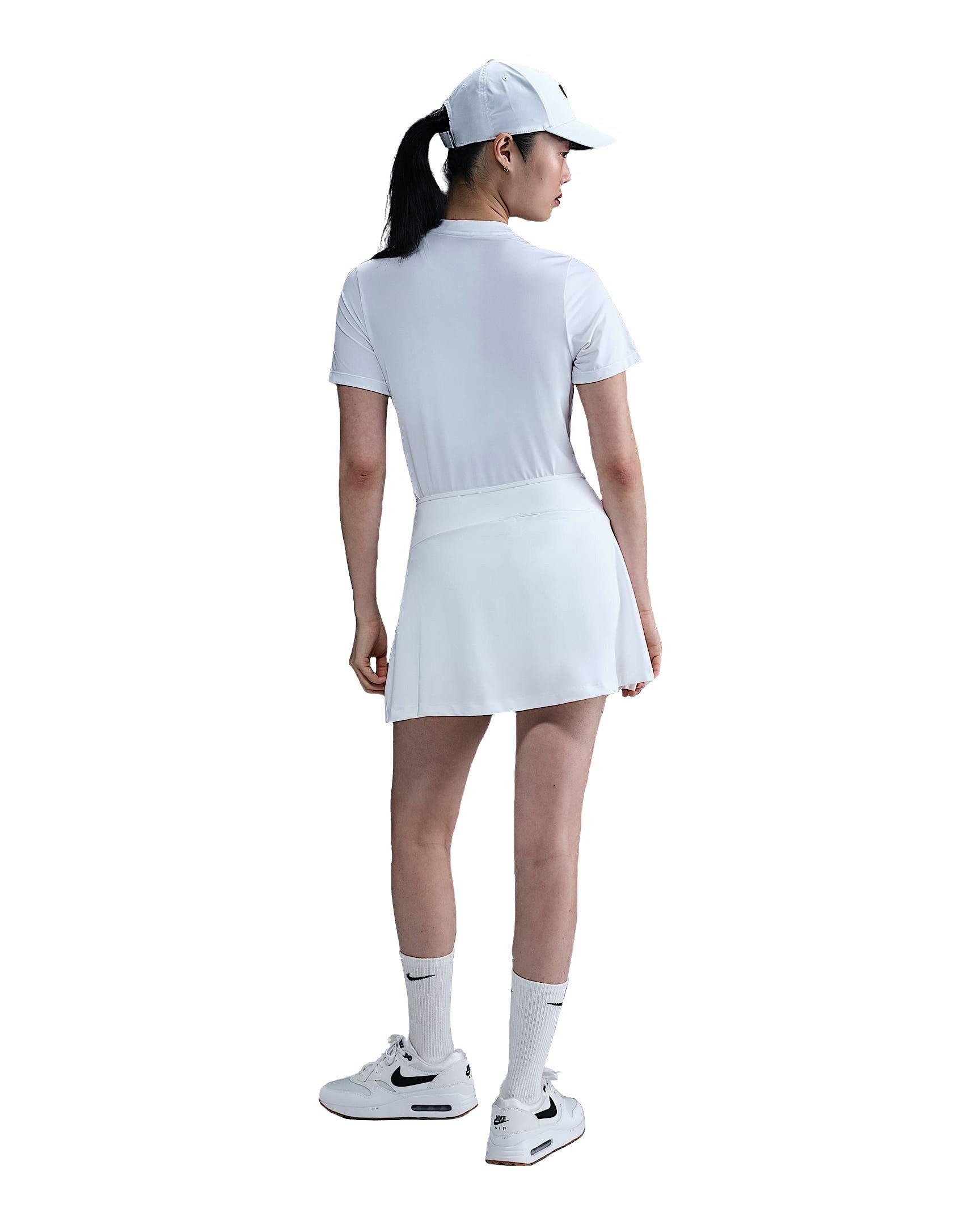 Nike Women's Tour Dri-FIT Short-Sleeve Blade Golf Polo - White - WHITE Thumbnail View 5