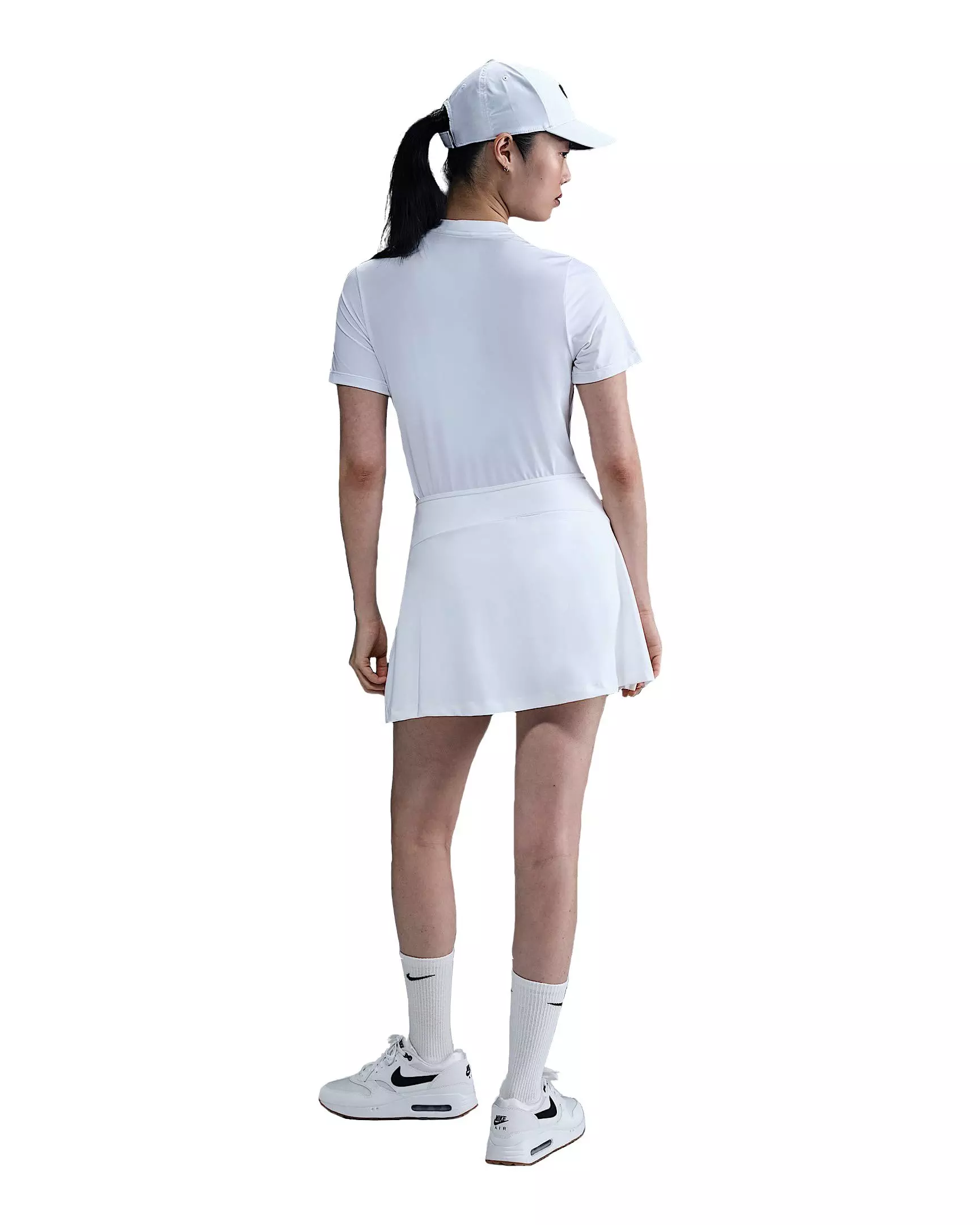 Nike Women's Tour Dri-FIT Short-Sleeve Blade Golf Polo - White - WHITE