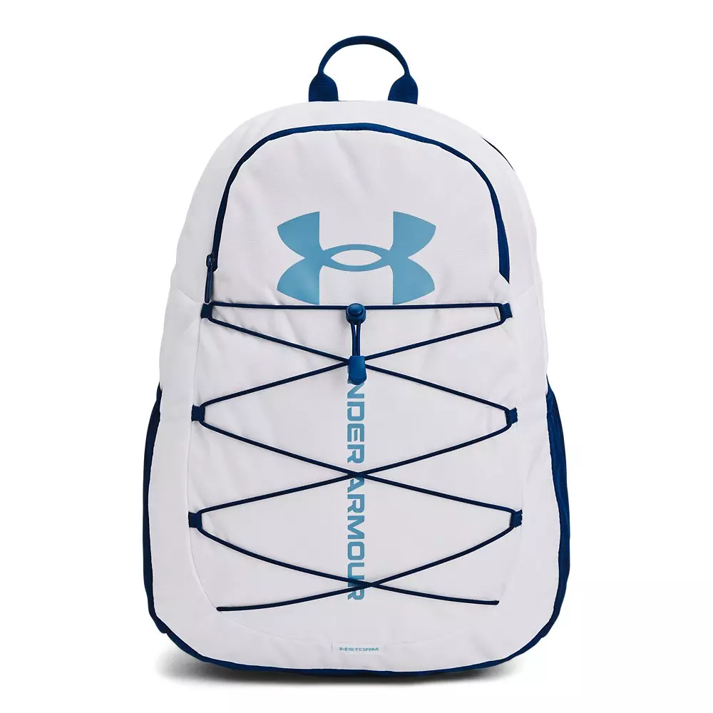 Under Armour Hustle Sport Backpack-White - WHITE
