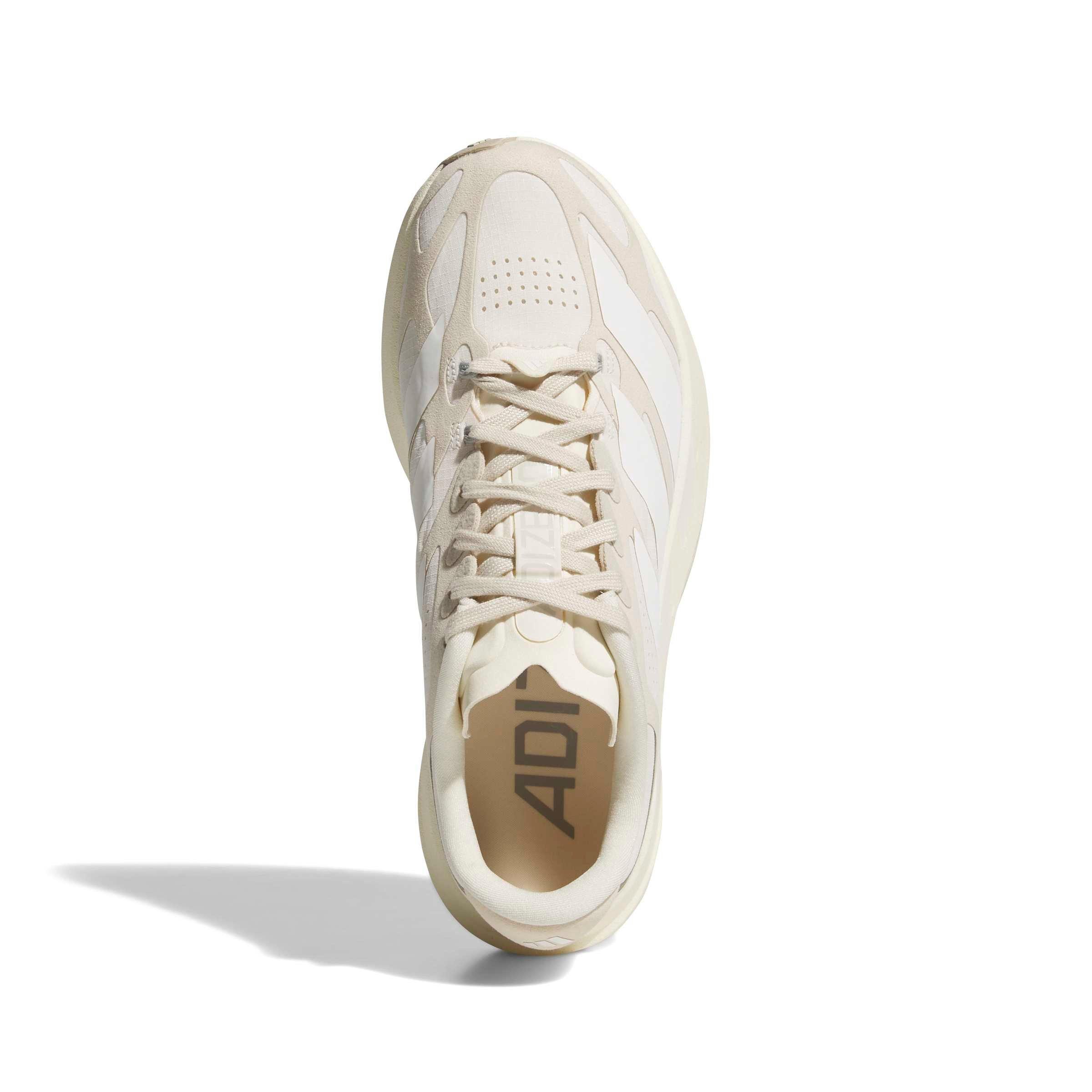 adidas Adizero EVO SL Exo Suede LightstrikePro "White/White/Crystal Linen" Women's Running Shoe - WHITE/WHITE/LINEN