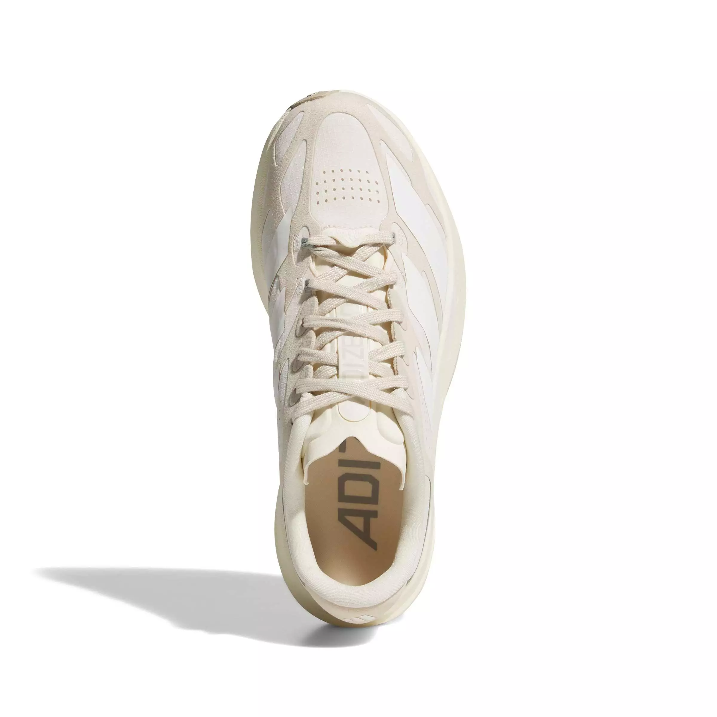 adidas Adizero EVO SL Exo Suede LightstrikePro "White/White/Crystal Linen" Women's Running Shoe - WHITE/WHITE/LINEN