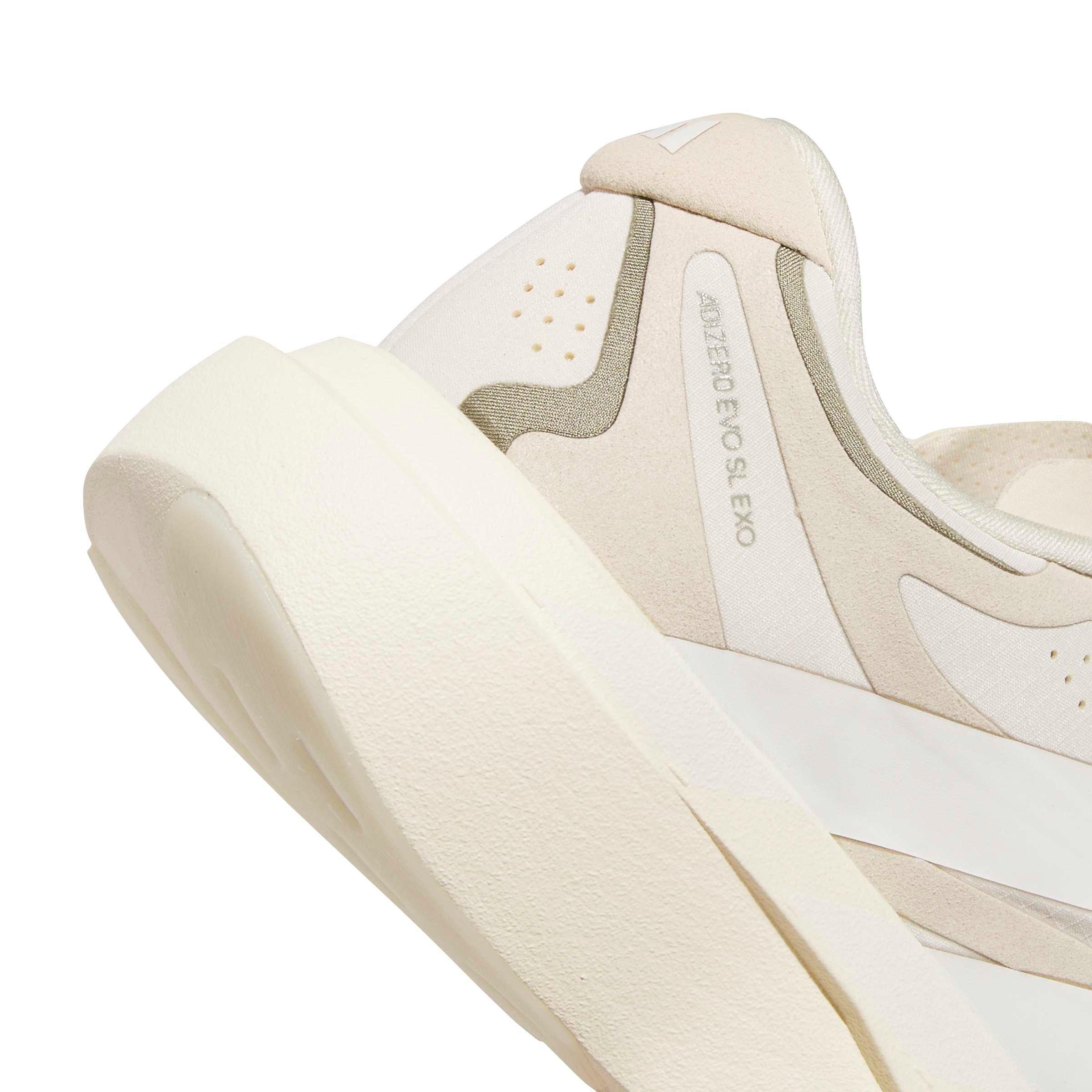 adidas Adizero EVO SL Exo Suede LightstrikePro "White/White/Crystal Linen" Women's Running Shoe - WHITE/WHITE/LINEN