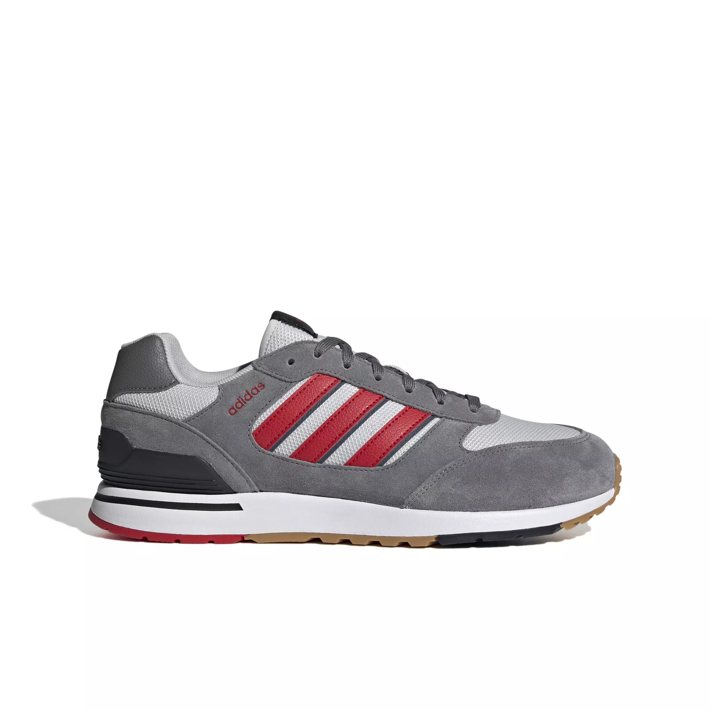 adidas Run 80s "Grey Four/Better Scarlet/Grey One" Men's Shoe - GREY/SCARLET/GREY