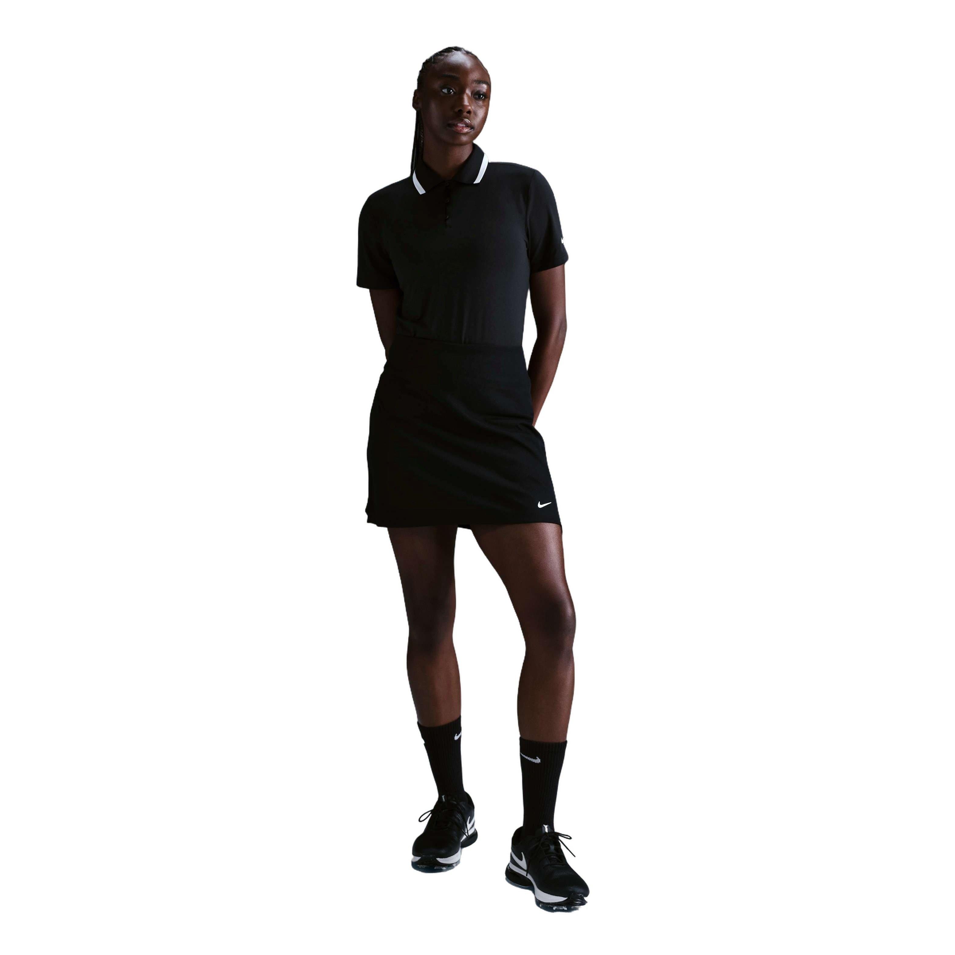 Nike Women's Dri-FIT ADV Tour HR Golf Skirt - Black - BLACK Thumbnail View 3