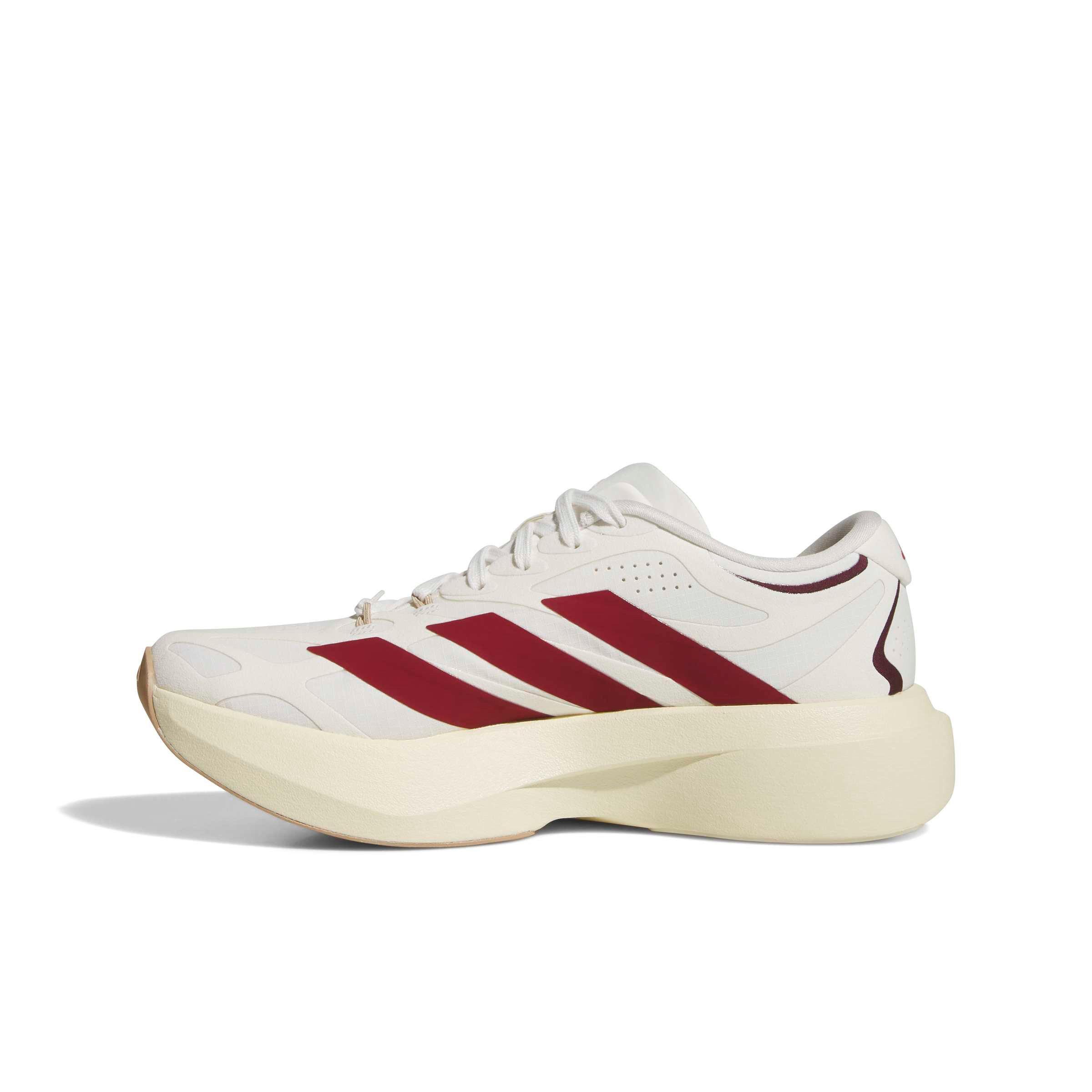 adidas Adizero EVO SL Exo Suede LightstrikePro "White/Victory Red/Cream White" Women's Running Shoe - WHITE/RED/CREAM