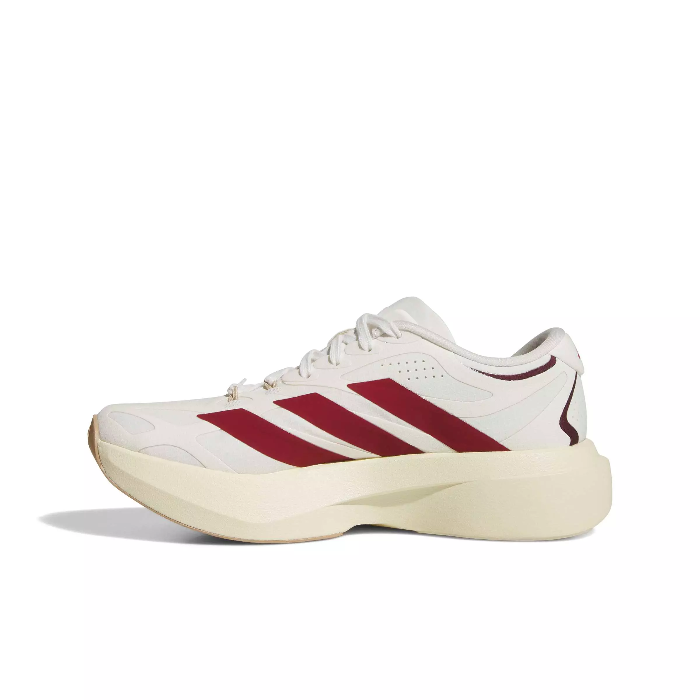 adidas Adizero EVO SL Exo Suede LightstrikePro "White/Victory Red/Cream White" Women's Running Shoe - WHITE/RED/CREAM