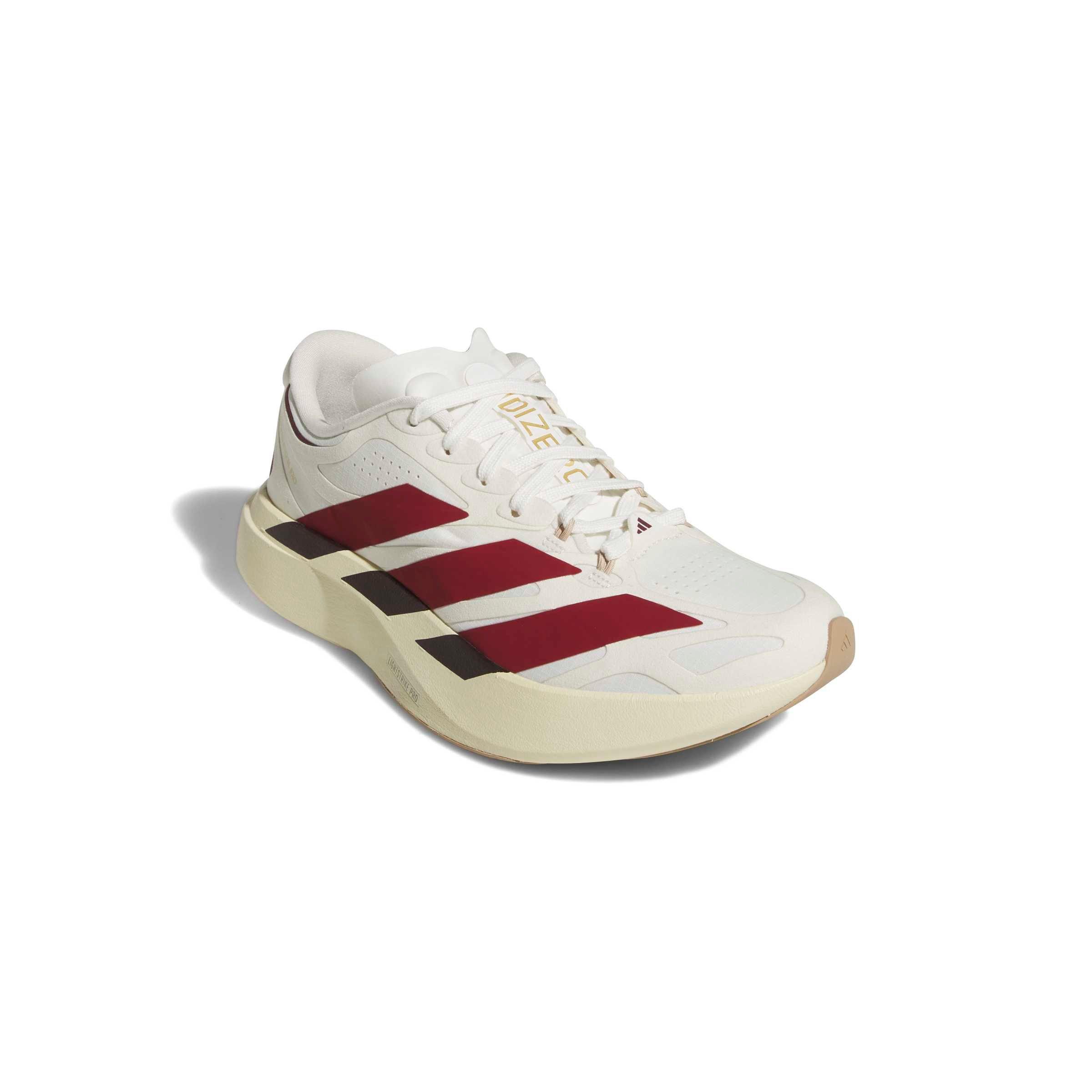 adidas Adizero EVO SL Exo Suede LightstrikePro "White/Victory Red/Cream White" Women's Running Shoe - WHITE/RED/CREAM