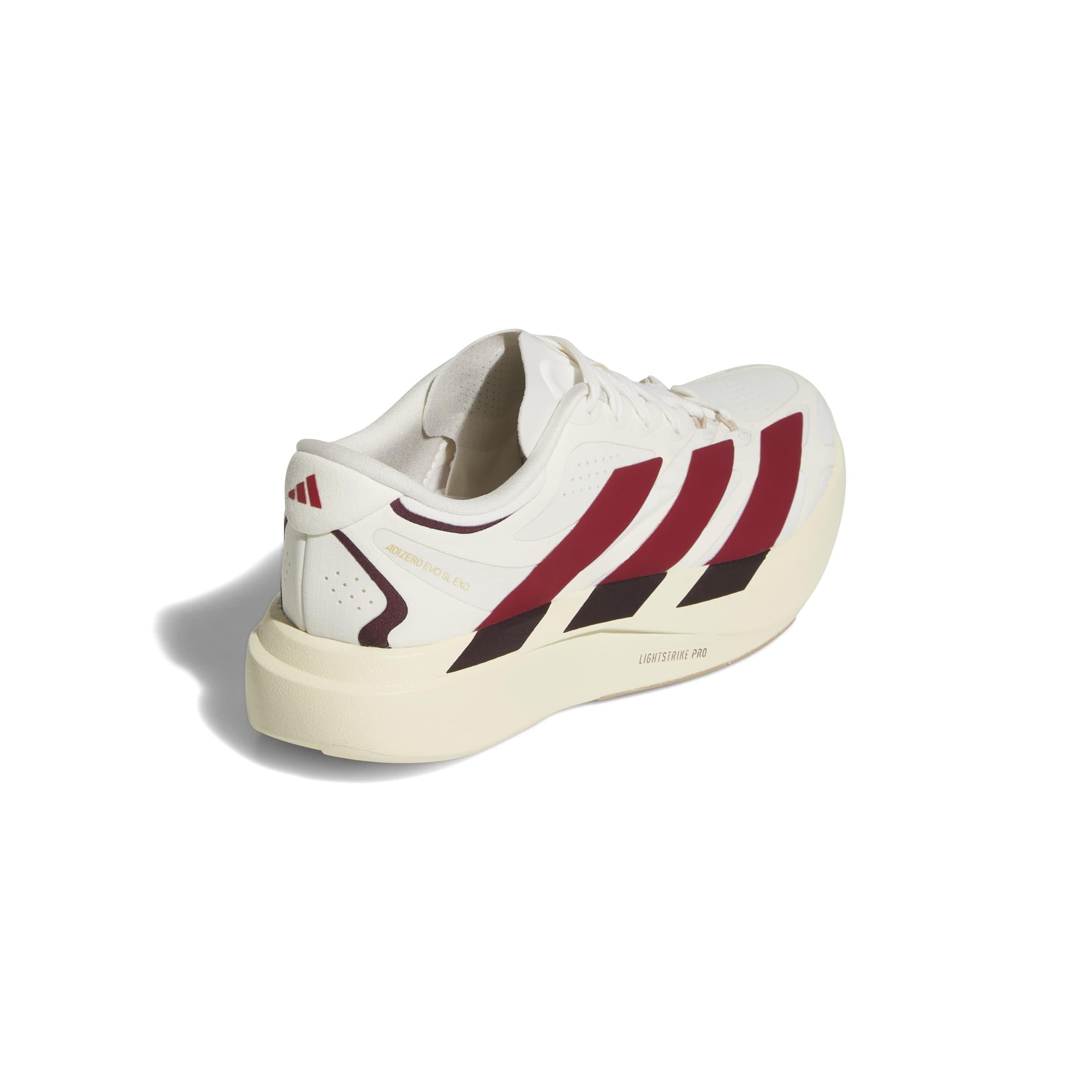 adidas Adizero EVO SL Exo Suede LightstrikePro "White/Victory Red/Cream White" Women's Running Shoe - WHITE/RED/CREAM