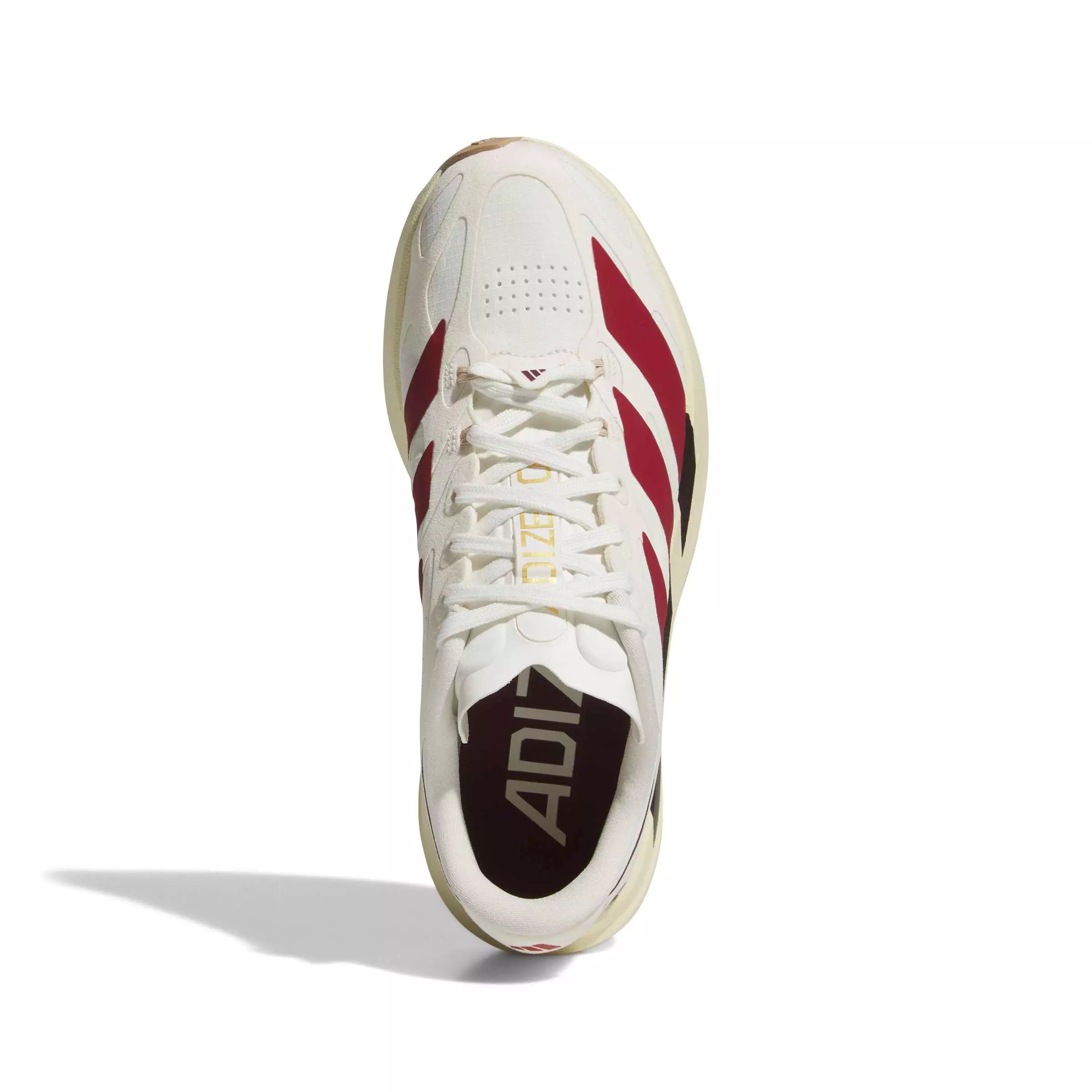 adidas Adizero EVO SL Exo Suede LightstrikePro "White/Victory Red/Cream White" Women's Running Shoe - WHITE/RED/CREAM
