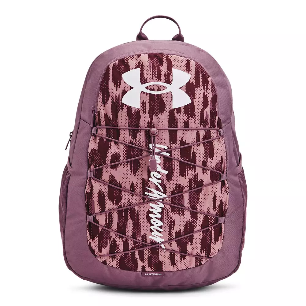 Under Armour Hustle Sport Backpack-Purple/White - PURPLE/WHITE