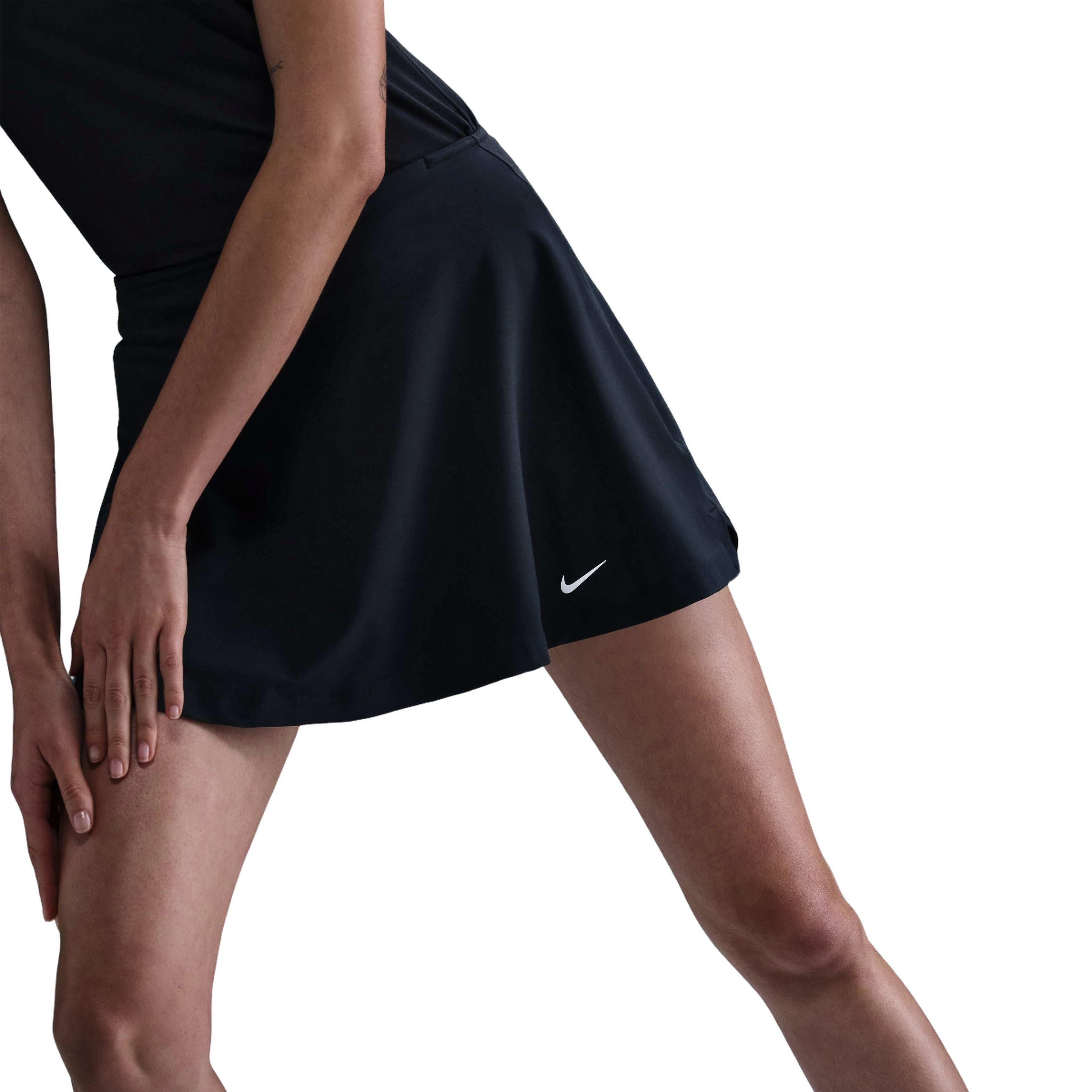 Nike Women's Tour Dri-FIT Flouncy Golf Skirt - Black - BLACK Thumbnail View 1