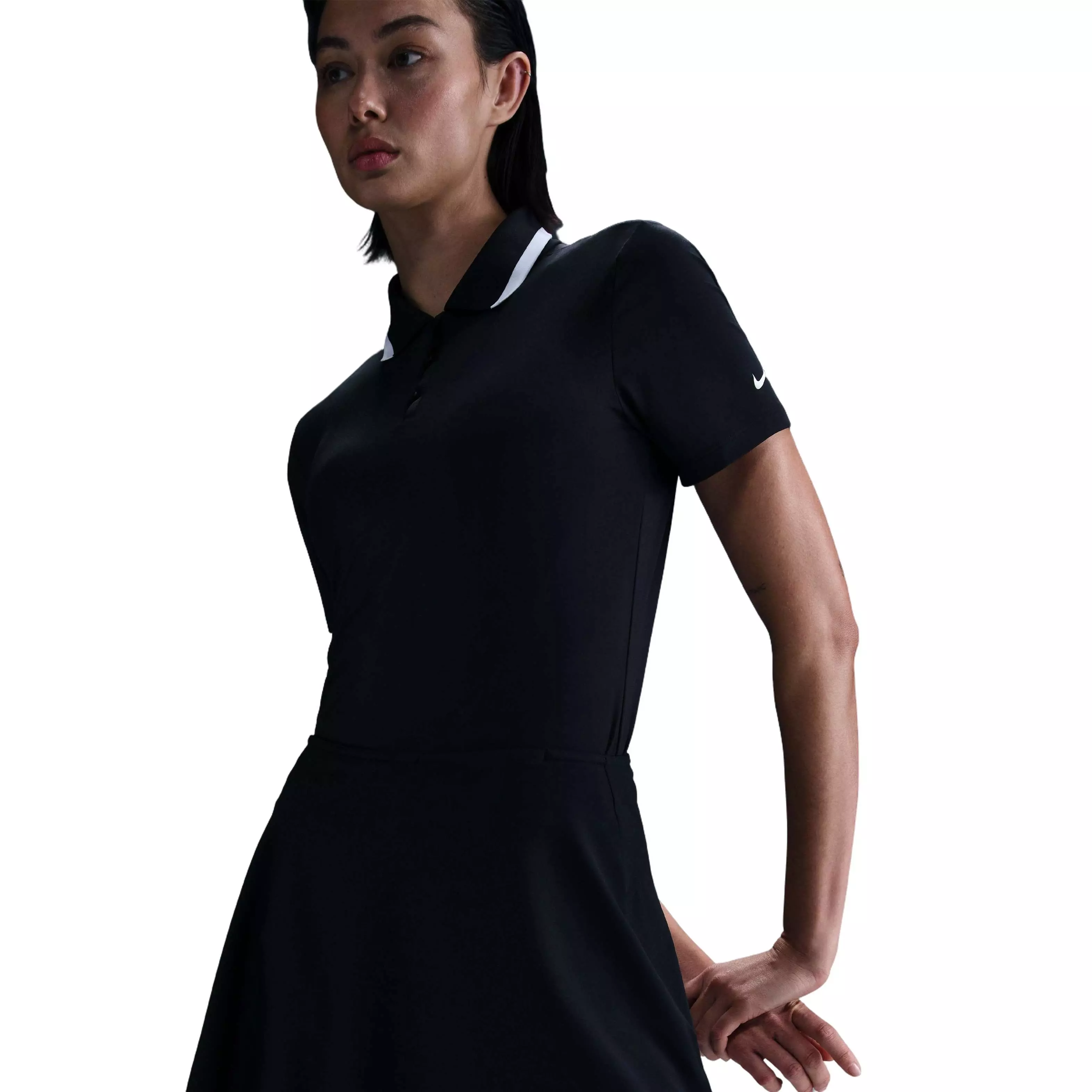 Nike Women's Tour Dri-FIT Flouncy Golf Skirt -Black - BLACK