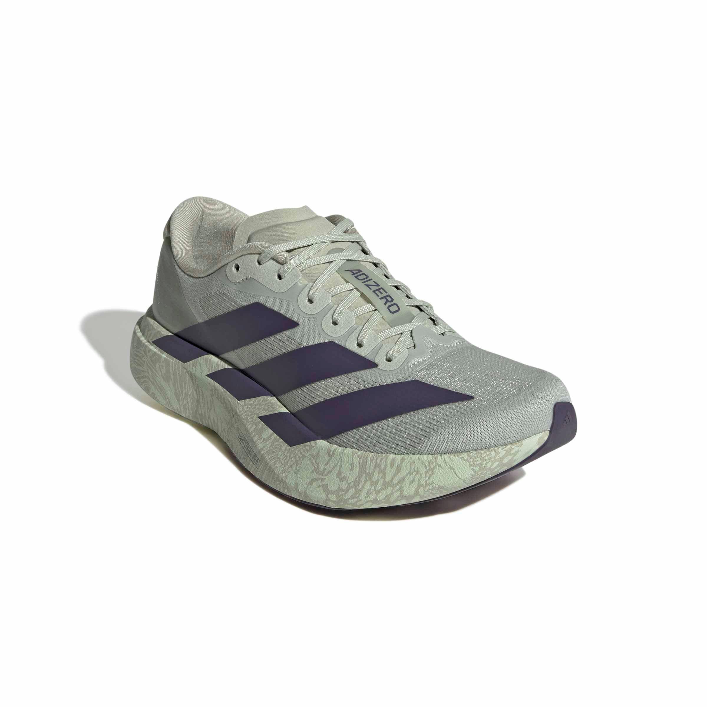 adidas Adizero EVO SL "Halo Green/Trace Purple/Sandy Pink" Women's Running Shoe - GREEN/PURPLE/PINK