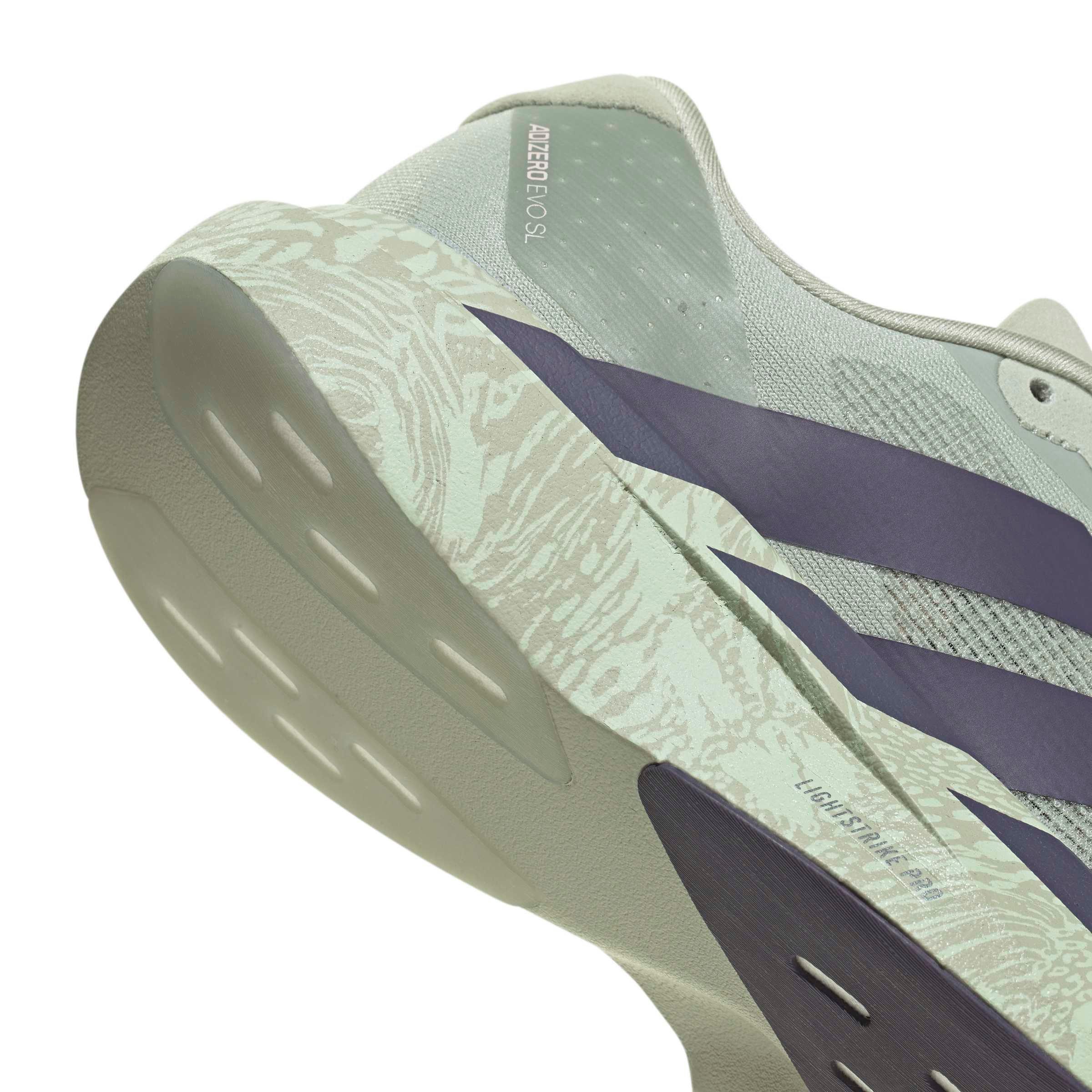 adidas Adizero EVO SL "Halo Green/Trace Purple/Sandy Pink" Women's Running Shoe - GREEN/PURPLE/PINK