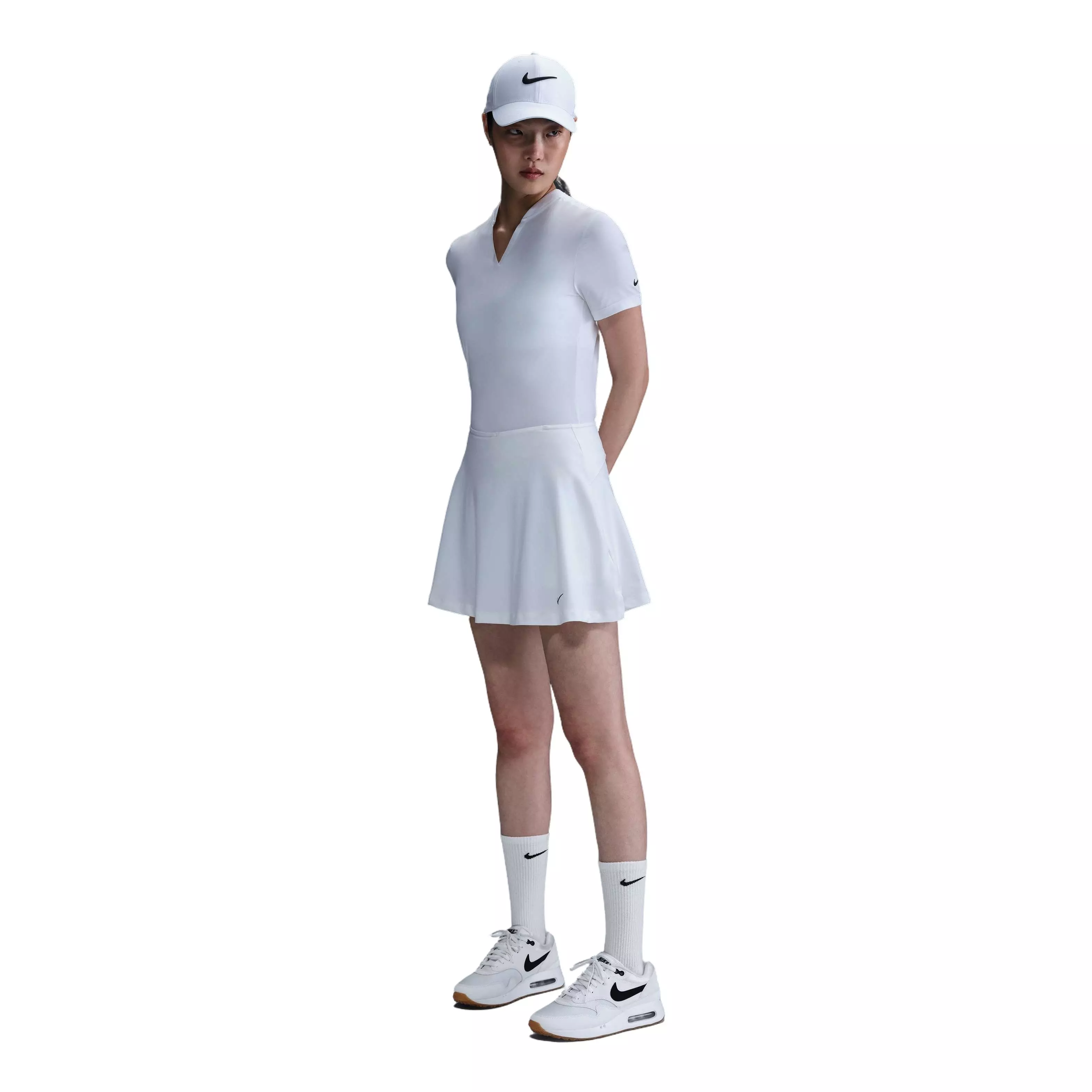 Nike Women's Tour Dri-FIT Flouncy Golf Skirt - White - WHITE