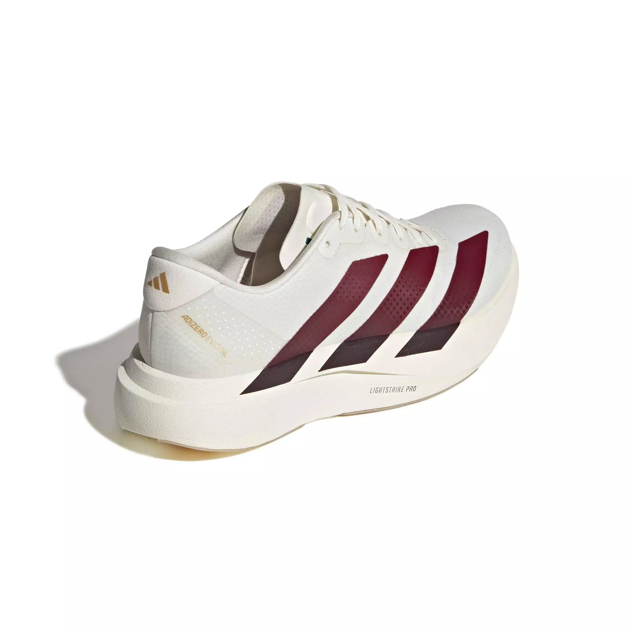 adidas Adizero EVO SL "Off White/Shadow Red/Collegiate Green" Women's Running Shoe - OFF WHITE/RED/GREEN