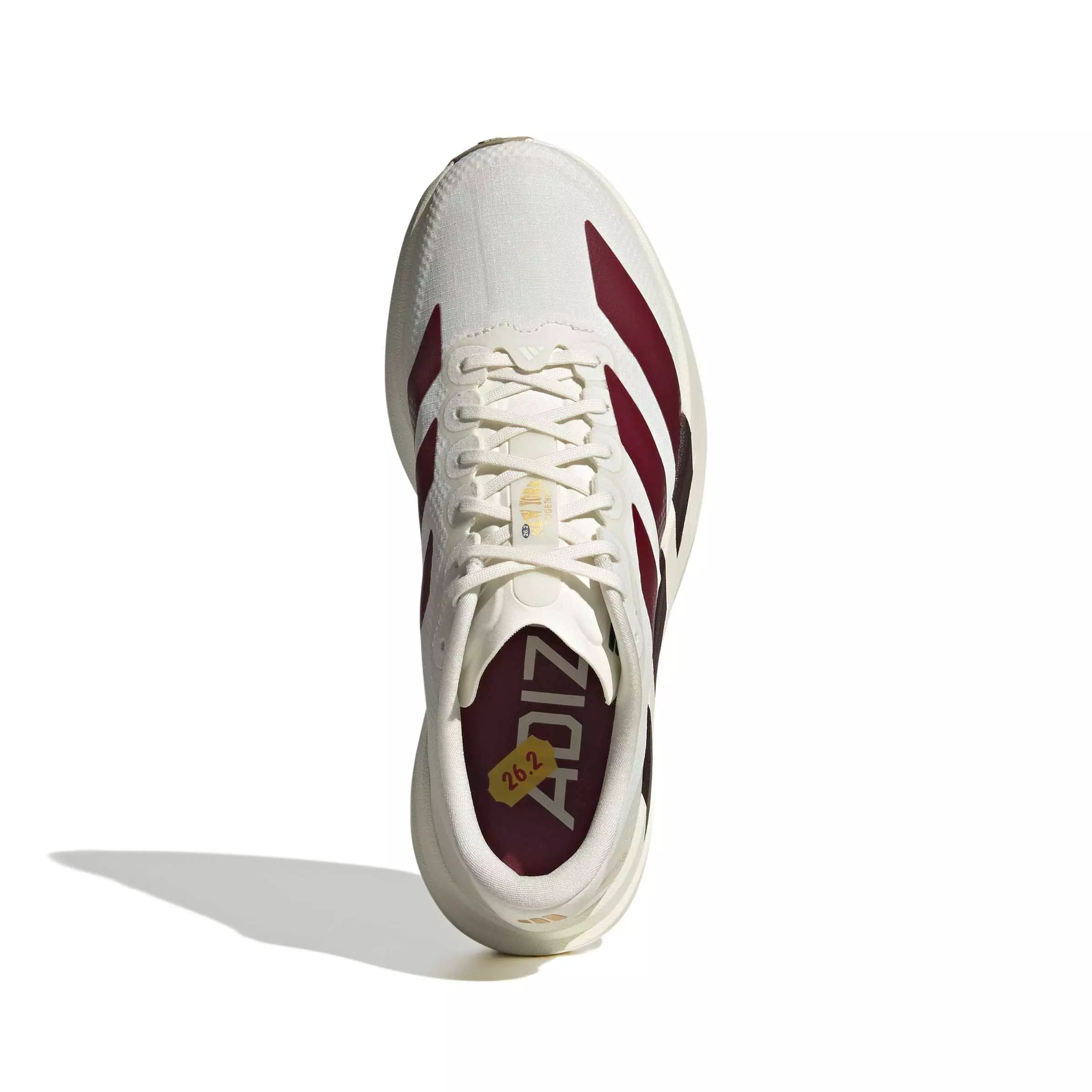 adidas Adizero EVO SL "Off White/Shadow Red/Collegiate Green" Women's Running Shoe - OFF WHITE/RED/GREEN