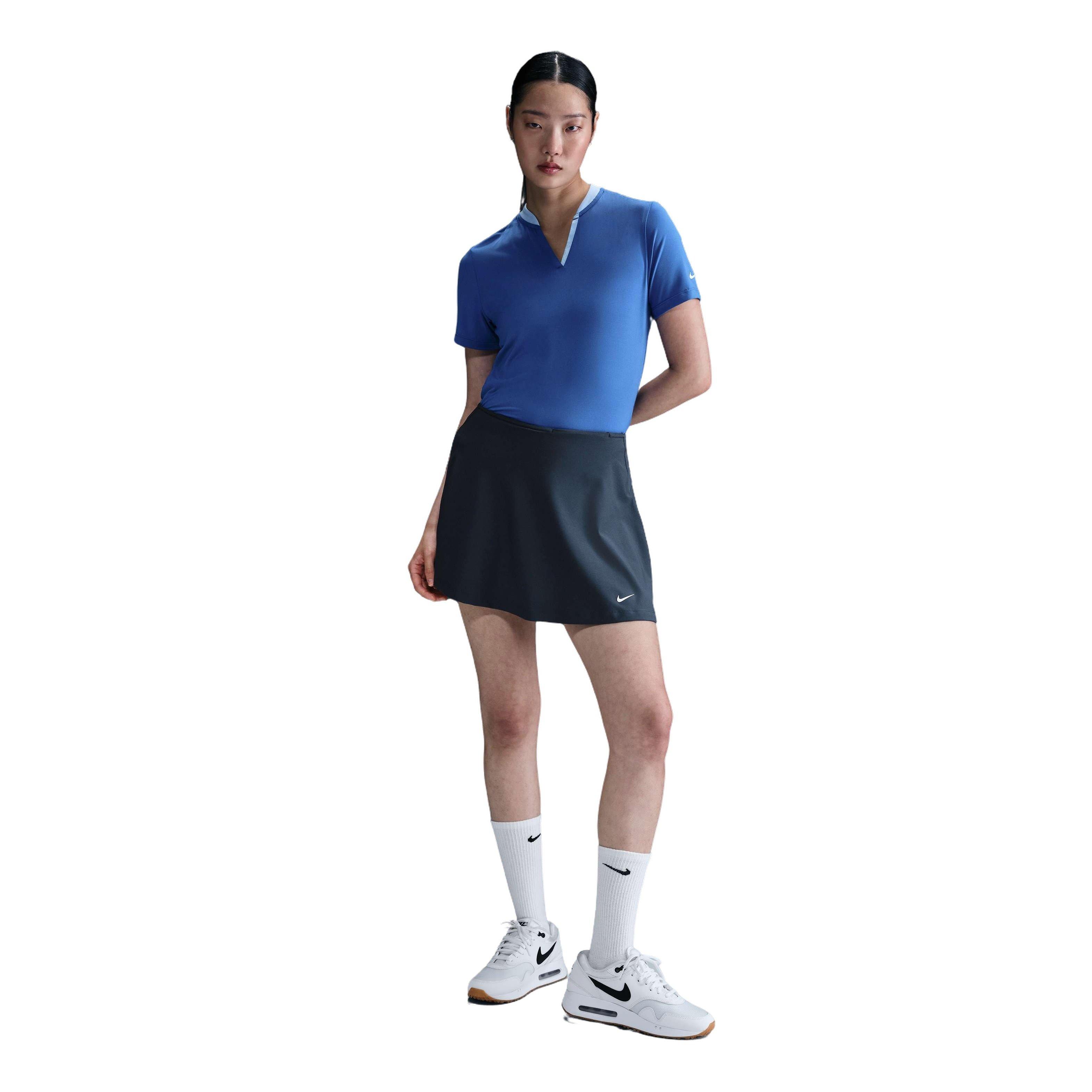 Nike Women's Tour Dri-FIT Flouncy Golf Skirt -Blue - BLUE Thumbnail View 3