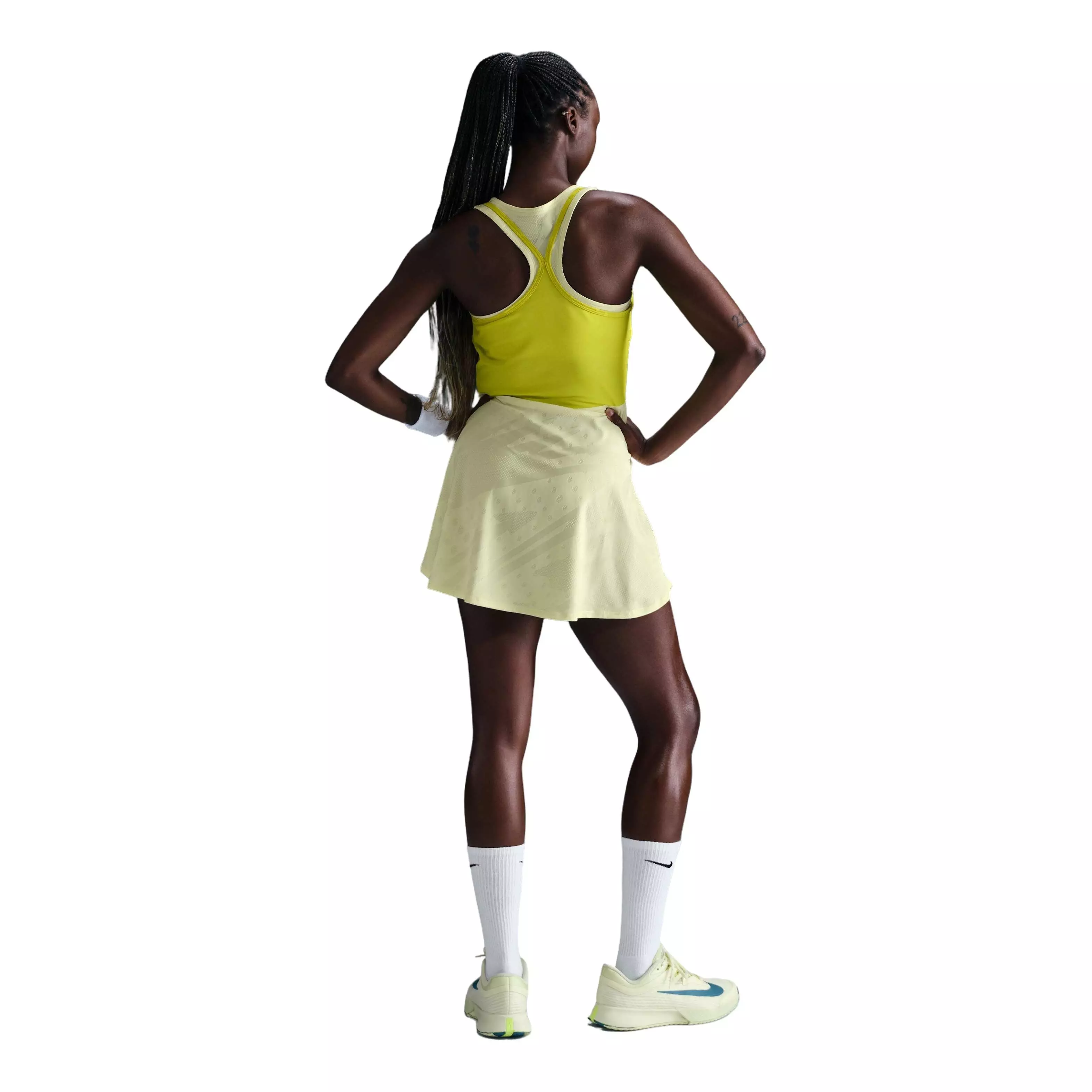 Nike Women's Court Slam Dri-FIT Tennis Dress -Volt Green - VOLT GREEN