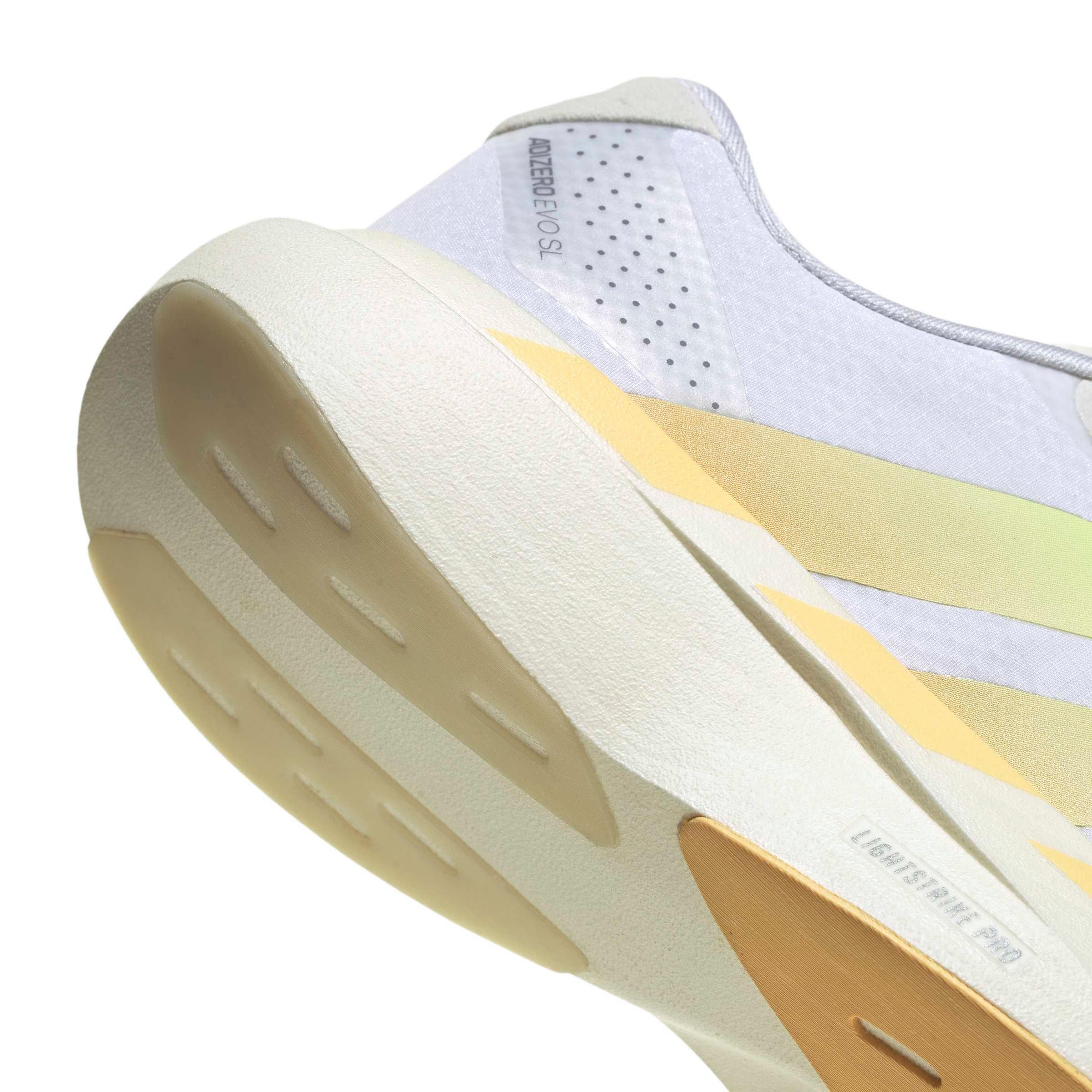adidas Adizero EVO SL "Ftwr White/Ice Tangerine/Off White" Women's Running Shoe - WHITE/TANGERINE/OFF WHITE