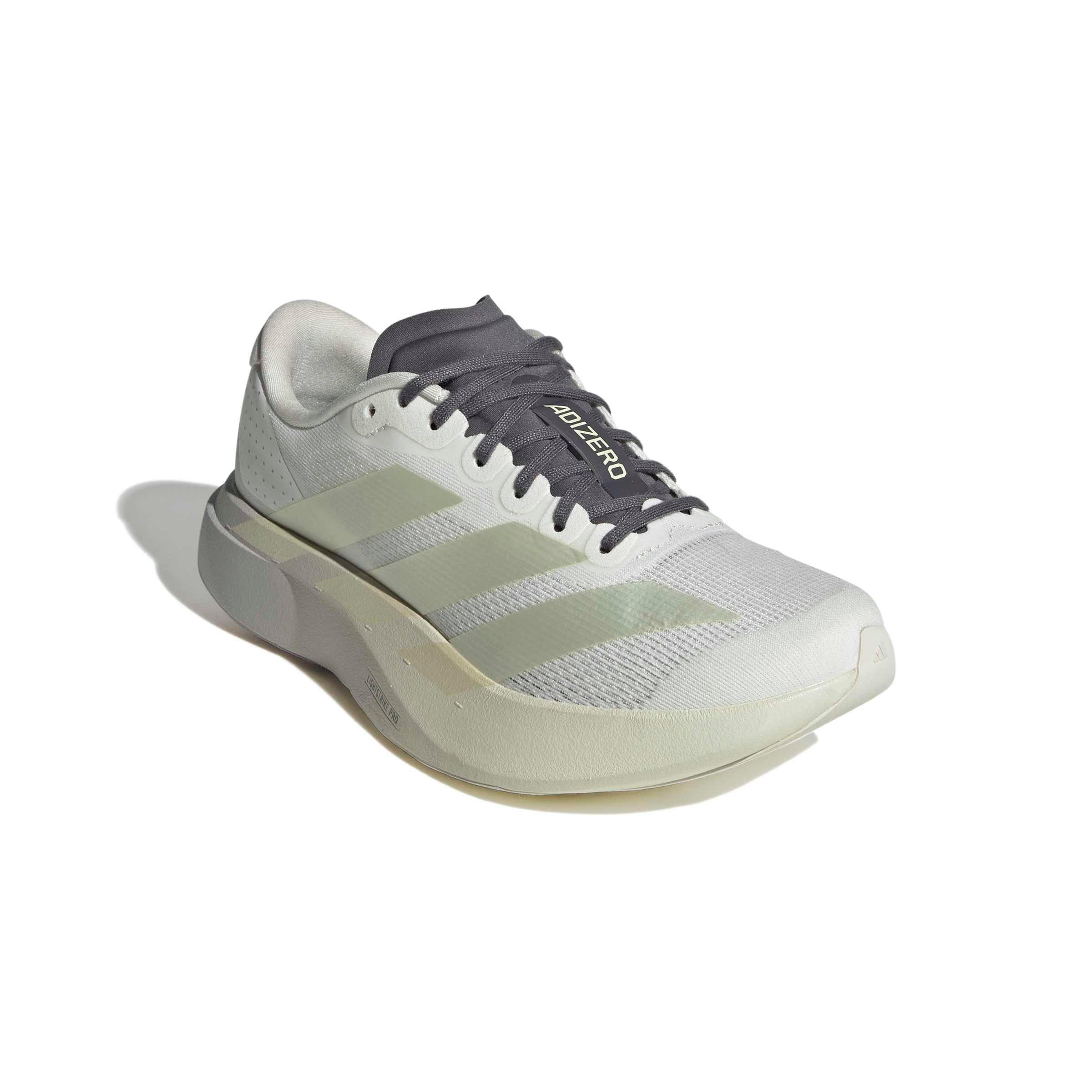 adidas Adizero EVO SL "Off White/Ice Gold Metallic/Granite" Women's Running Shoe - OFF WHITE/GOLD/GRANITE