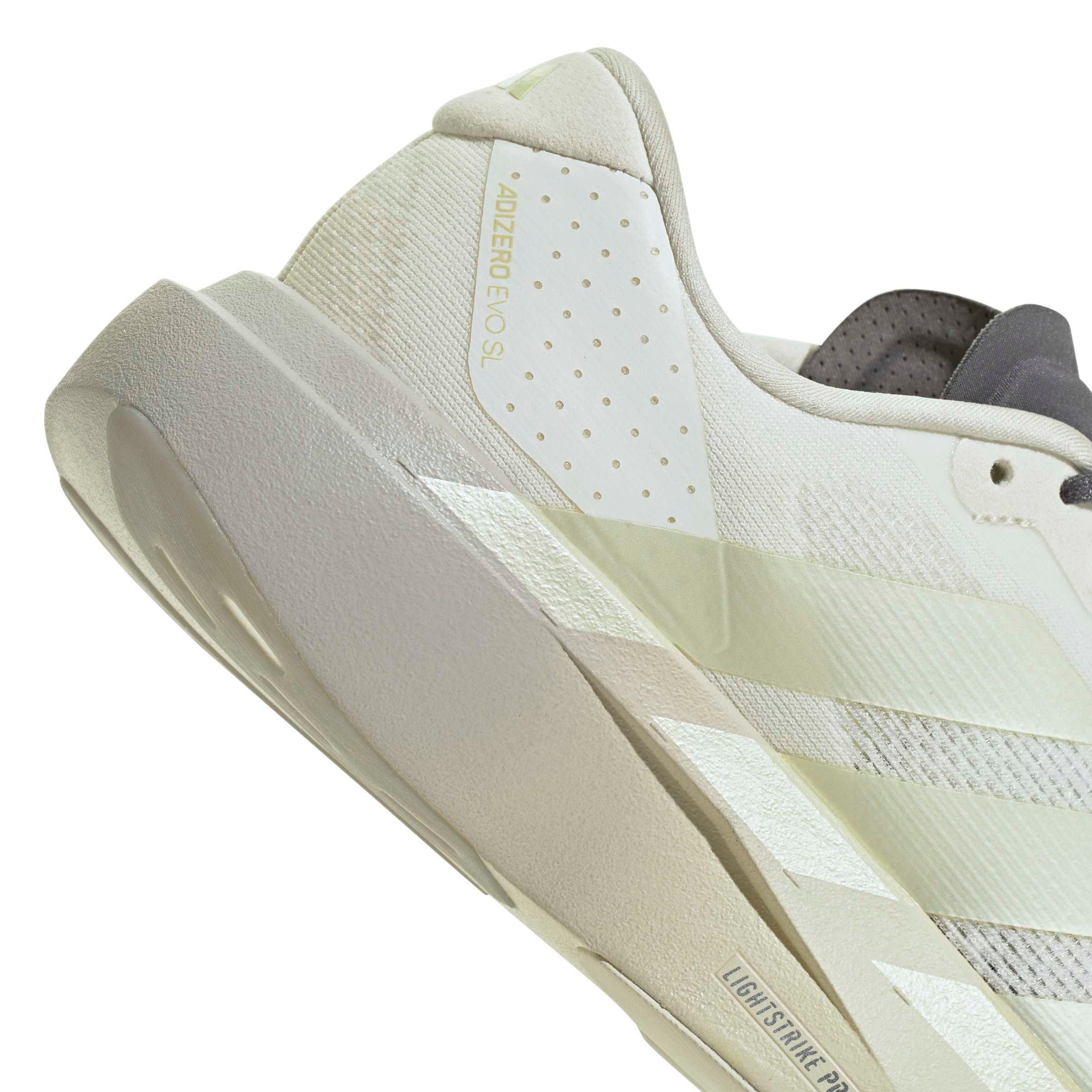 adidas Adizero EVO SL "Off White/Ice Gold Metallic/Granite" Women's Running Shoe - OFF WHITE/GOLD/GRANITE