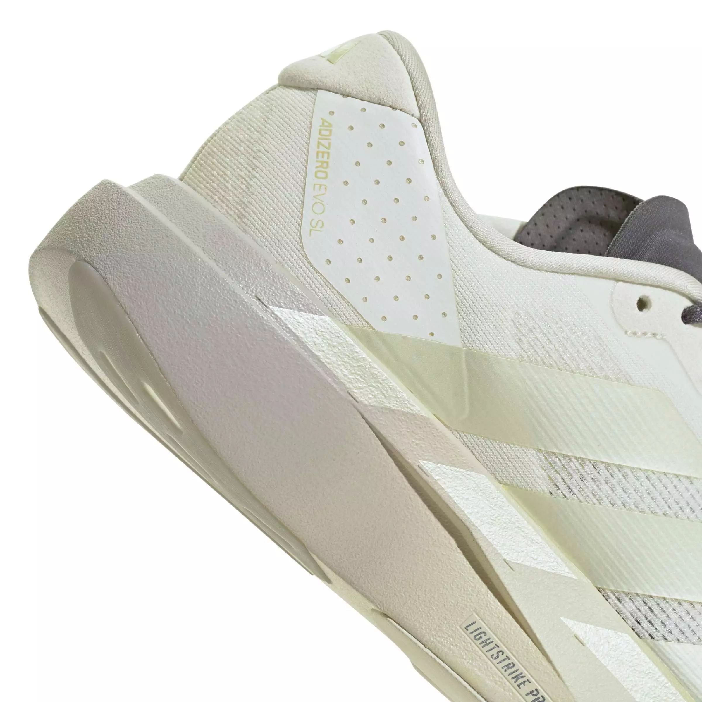 adidas Adizero EVO SL "Off White/Ice Gold Metallic/Granite" Women's Running Shoe - OFF WHITE/GOLD/GRANITE