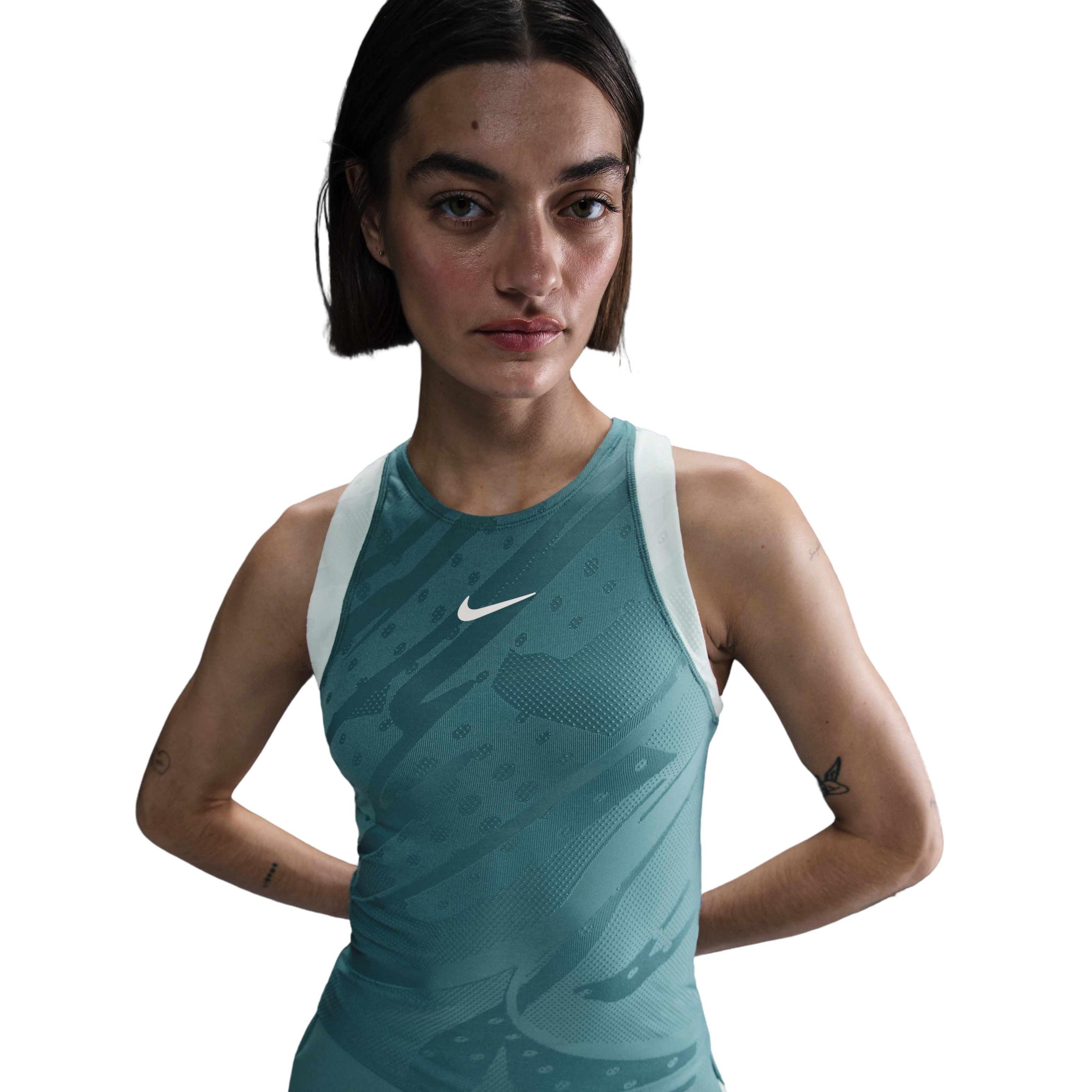 Nike Women's Court Slam Dri-FIT Tennis Tank Top -Teal - TEAL Thumbnail View 1