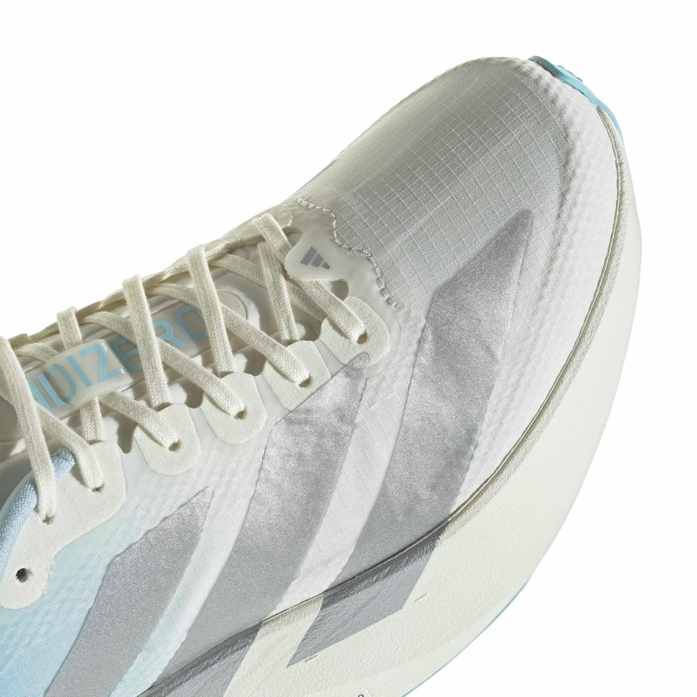 adidas Adizero EVO SL "Off White/Silver Metallic/Icey Blue" Women's Running Shoe - OFF WHITE/SILVER/BLUE