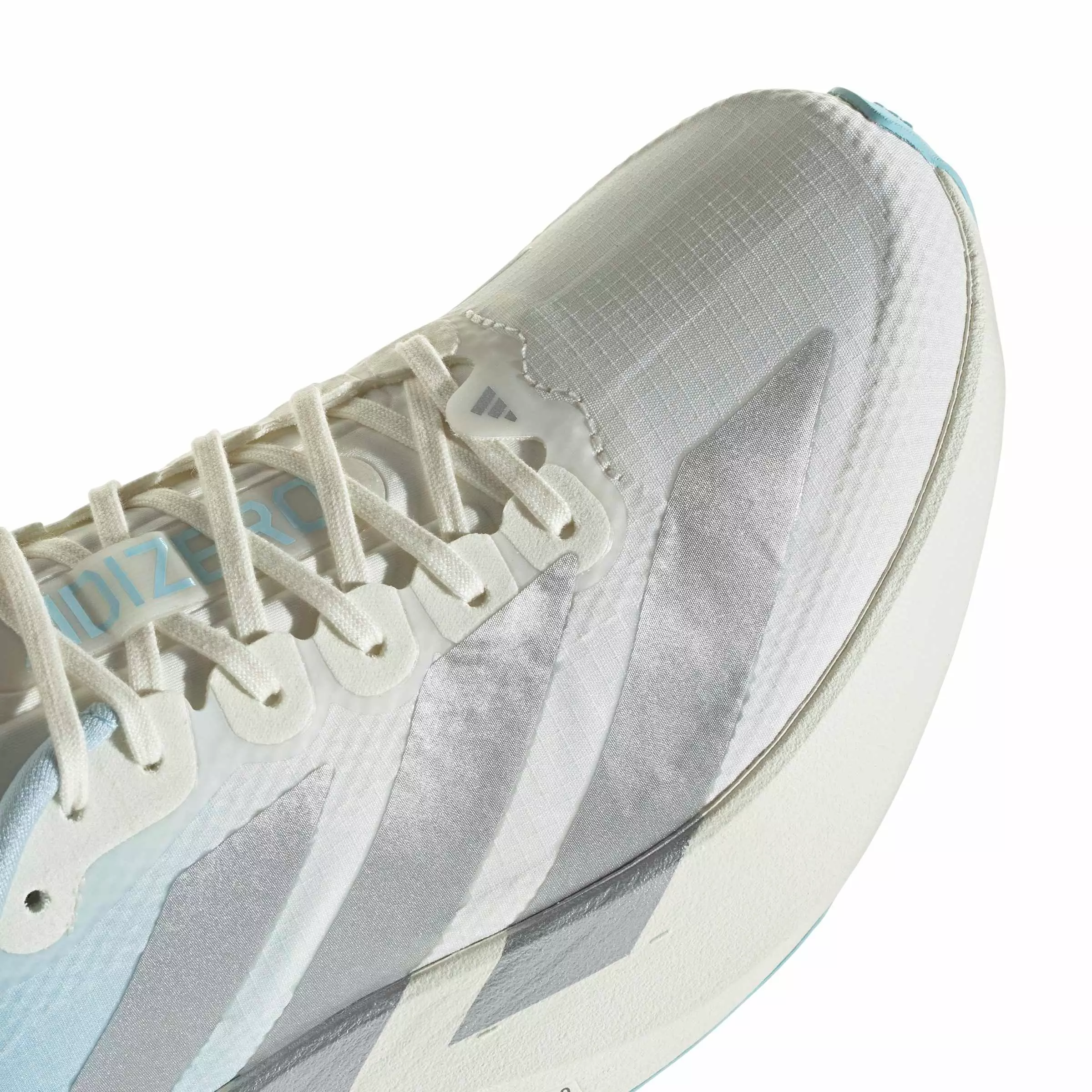 adidas Adizero EVO SL "Off White/Silver Metallic/Icey Blue" Women's Running Shoe - OFF WHITE/SILVER/BLUE